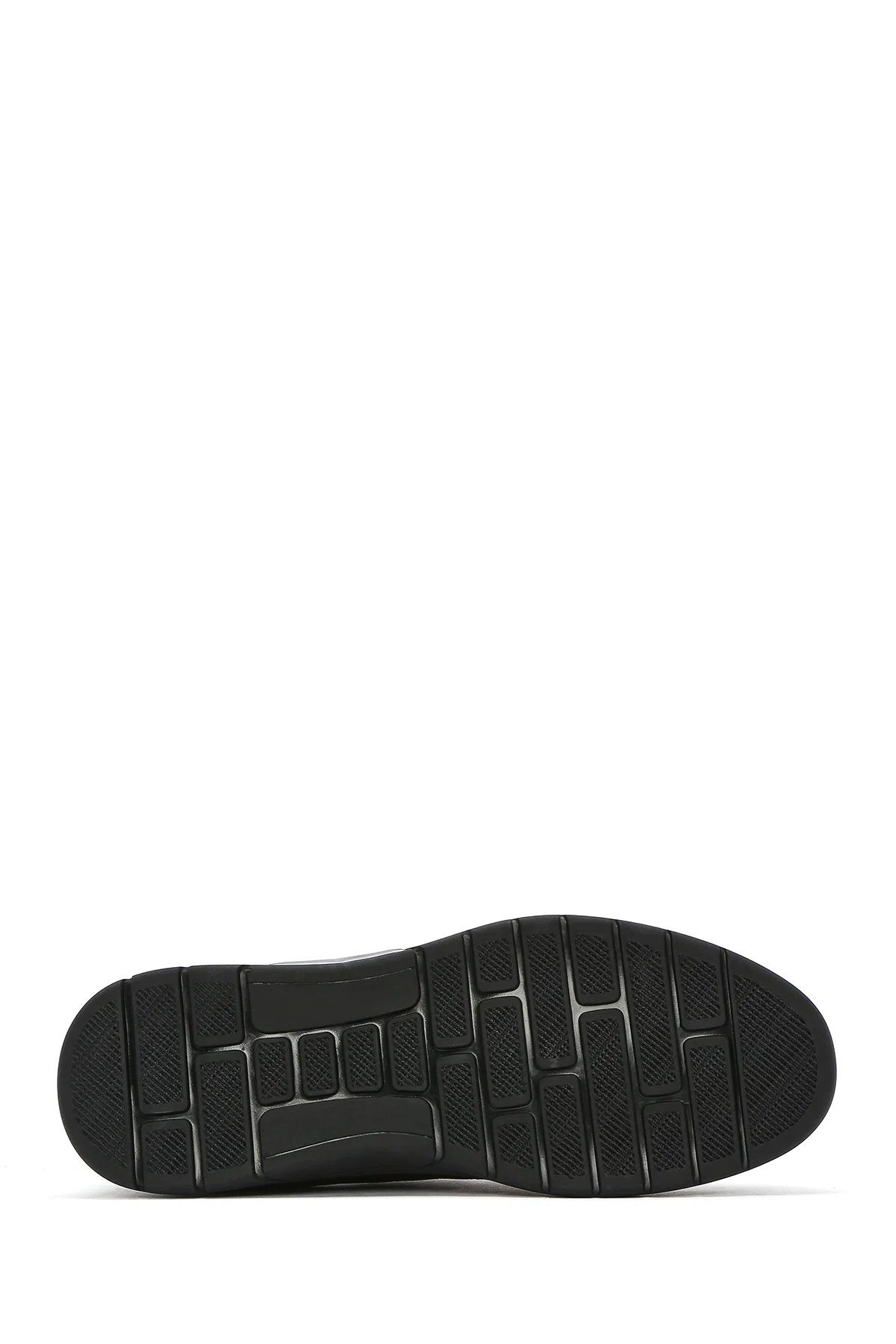 Erkek Siyah Bağcıklı Nubuk Deri Casual Sneaker - Image 4