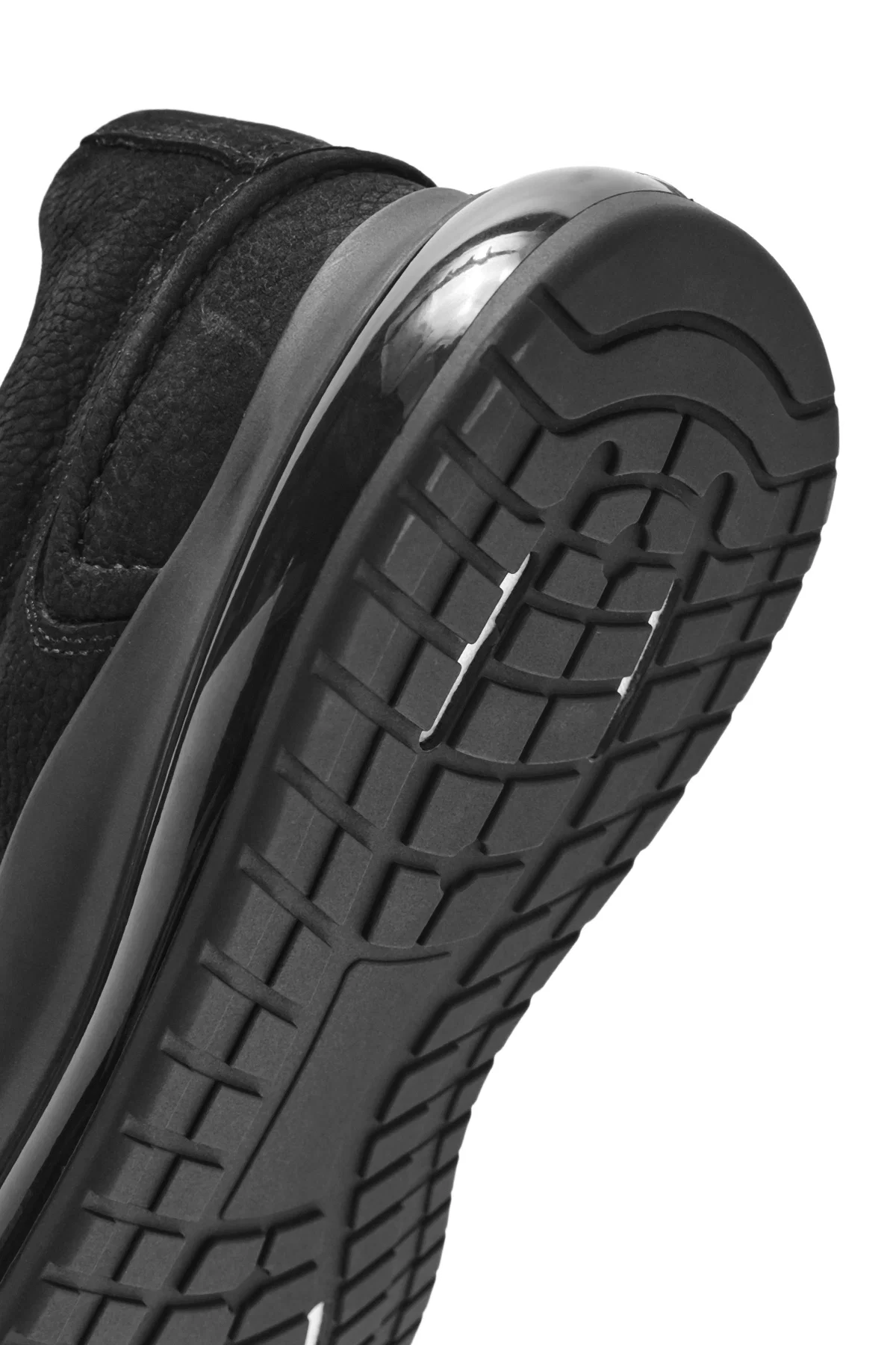 Erkek Siyah Bağcıklı Nubuk Deri Sneaker - Image 8