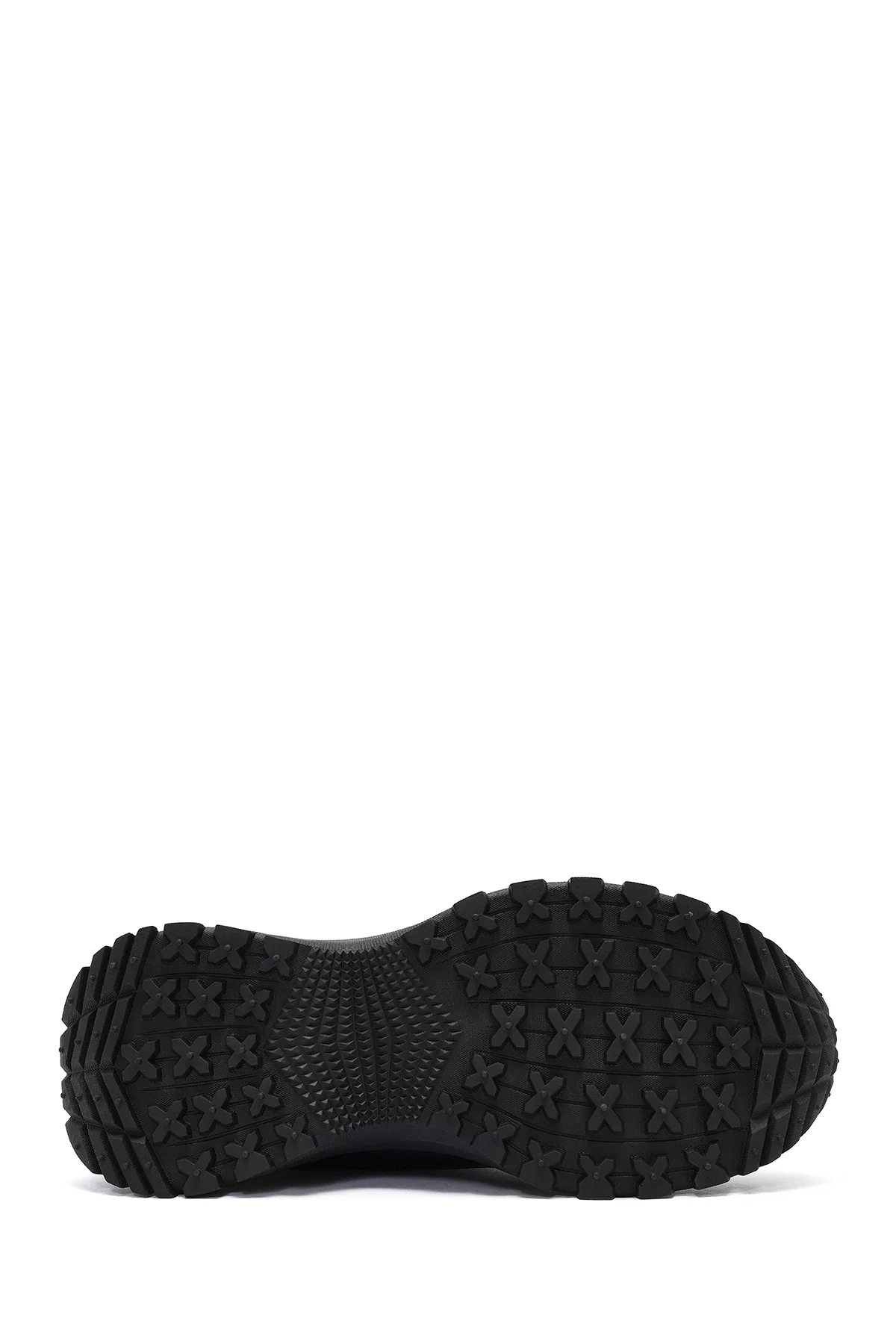 Erkek Siyah Bağcıklı Nubuk Deri Sneaker - Image 4