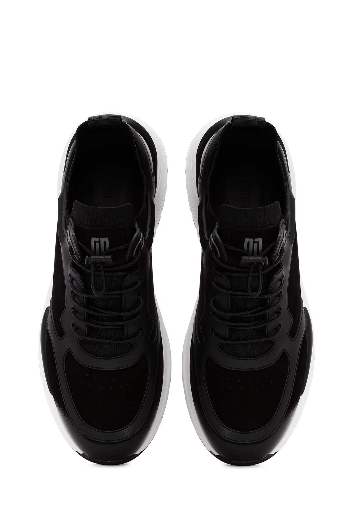 Erkek Siyah Bağcıklı Nubuk Deri Sneaker - Image 7