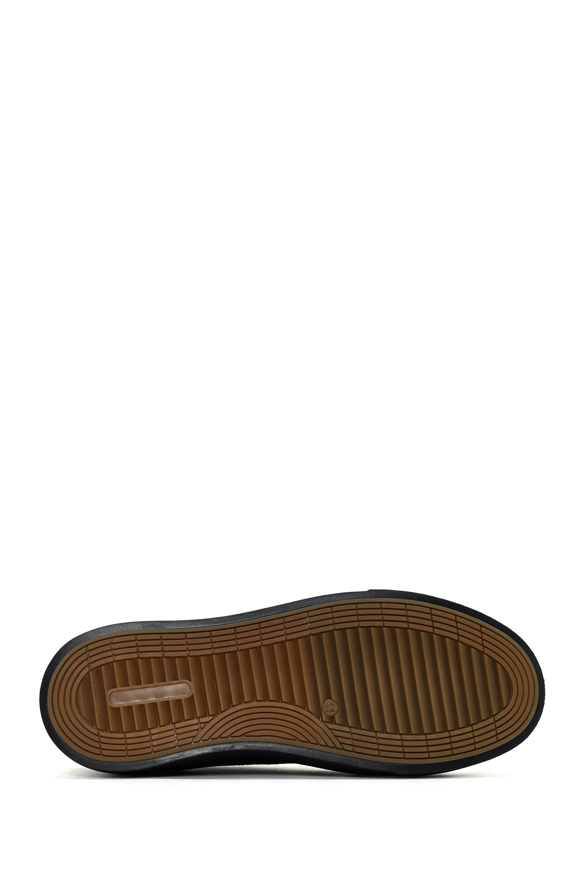Erkek Siyah Bağcıklı Süet Deri Sneaker - Image 4