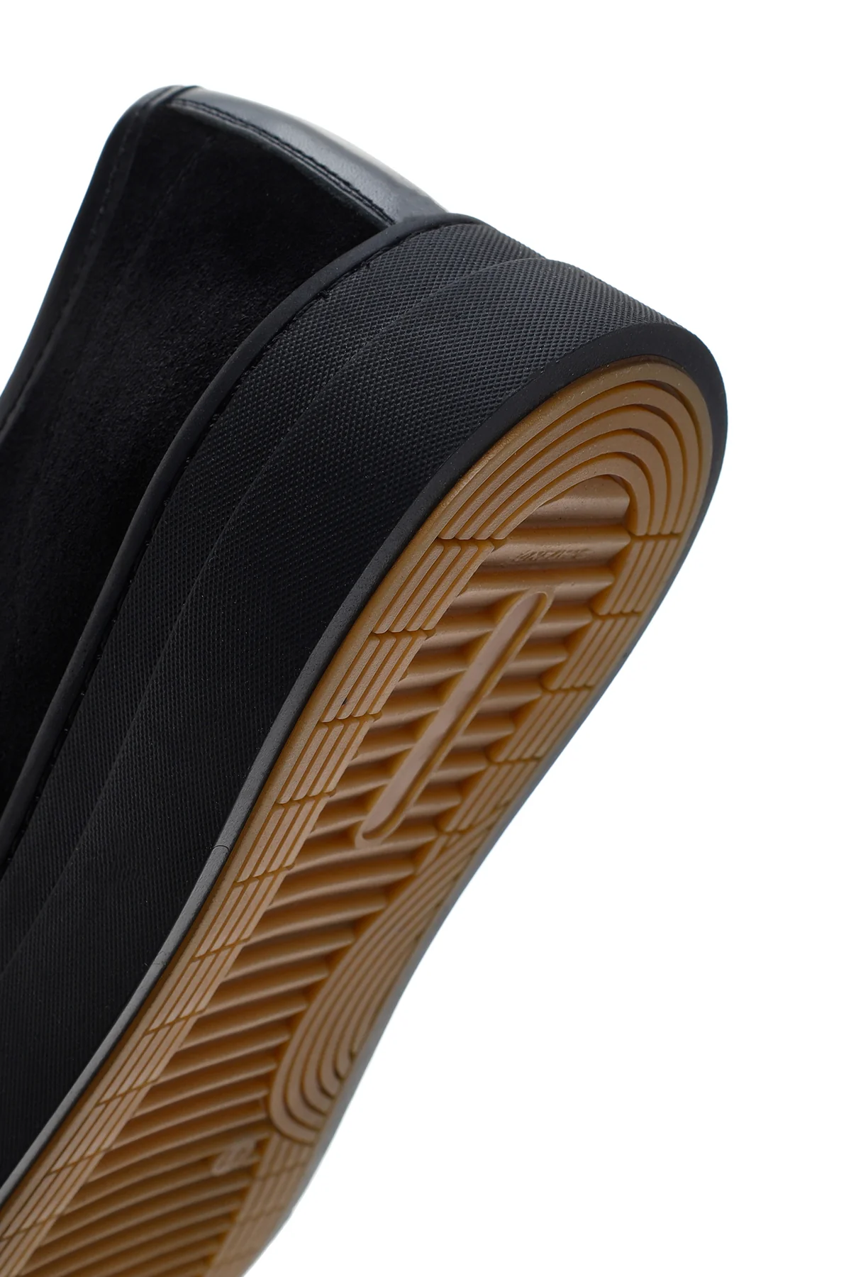 Erkek Siyah Bağcıklı Süet Deri Sneaker - Image 8