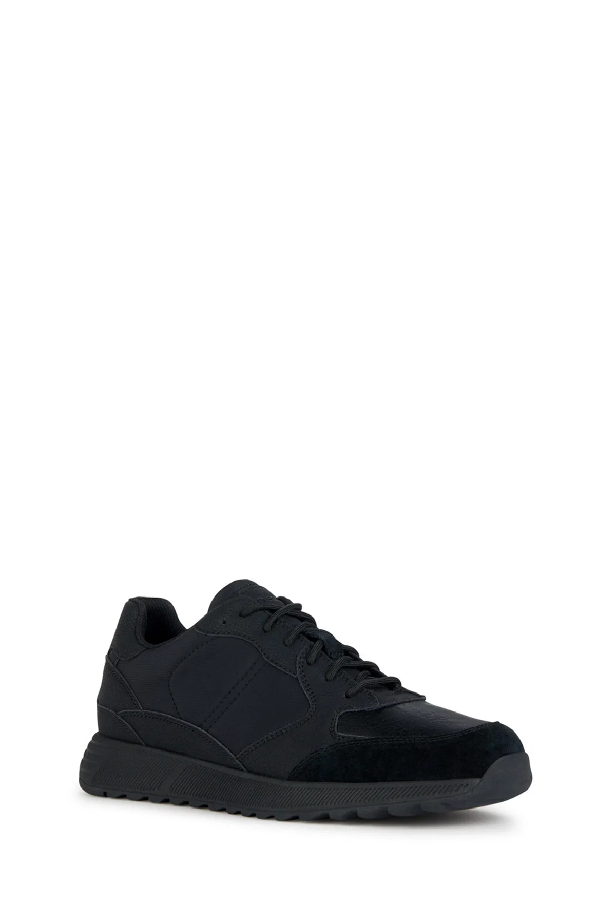 Geox Erkek Siyah Bağcıklı Deri Sneaker - Image 2