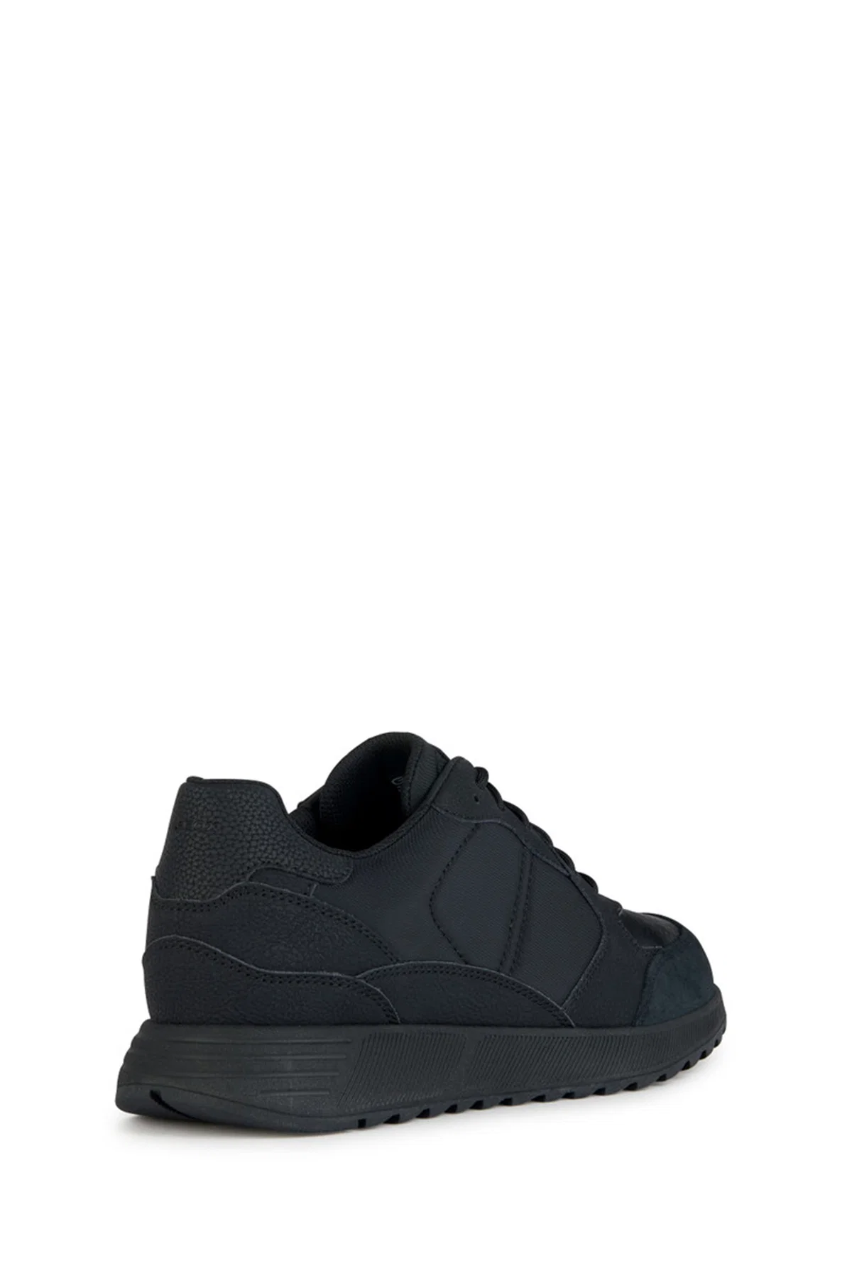 Geox Erkek Siyah Bağcıklı Deri Sneaker - Image 4