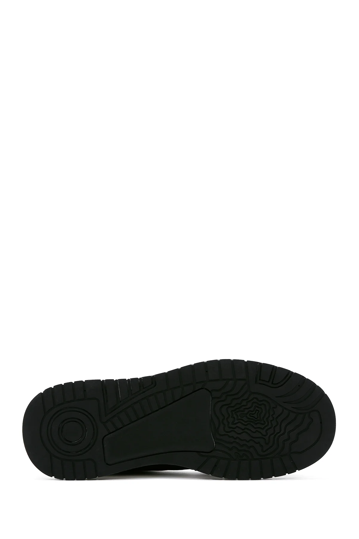 Erkek Siyah Deri Bilekli Sneaker - Image 4