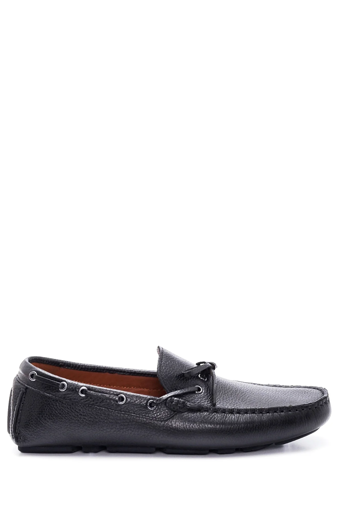 Erkek Siyah Deri Casual Loafer