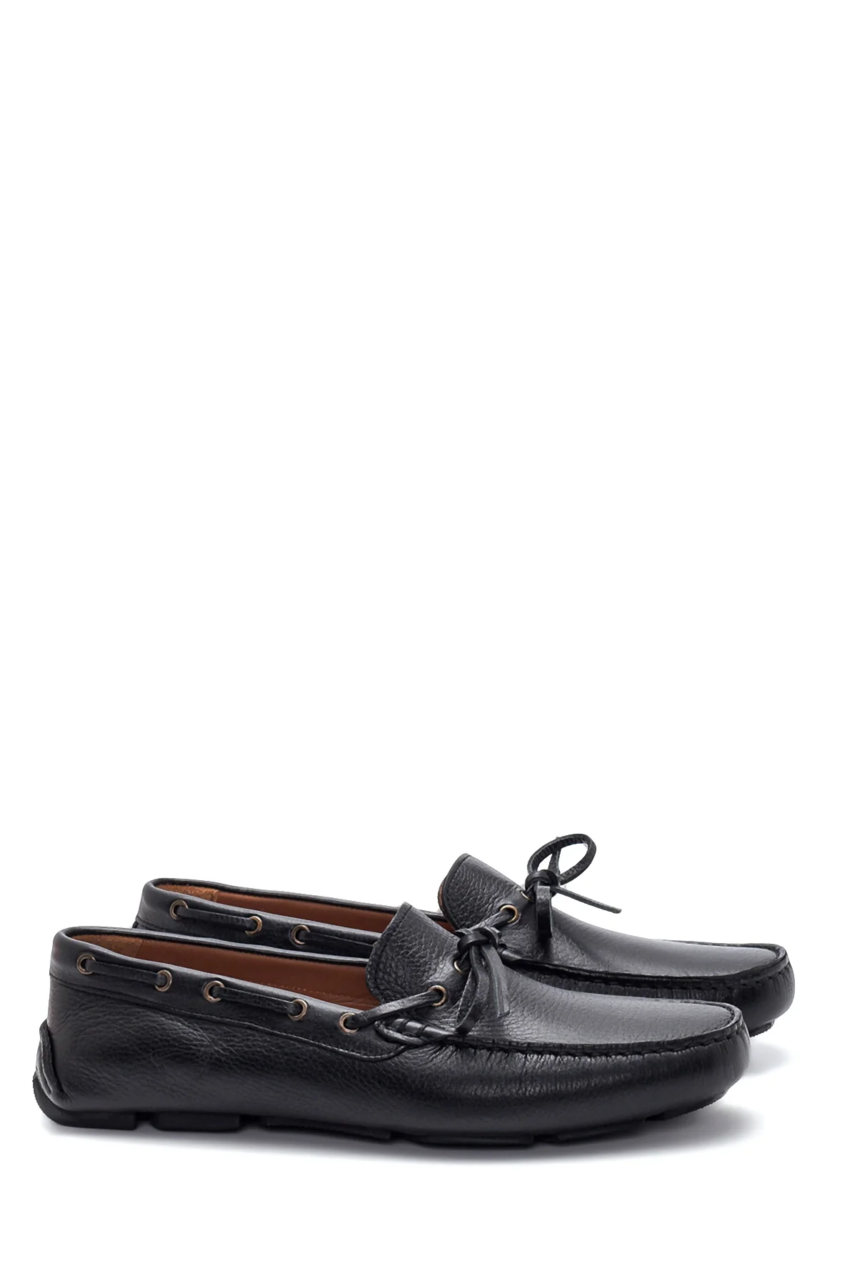 Erkek Siyah Deri Casual Loafer - Image 3
