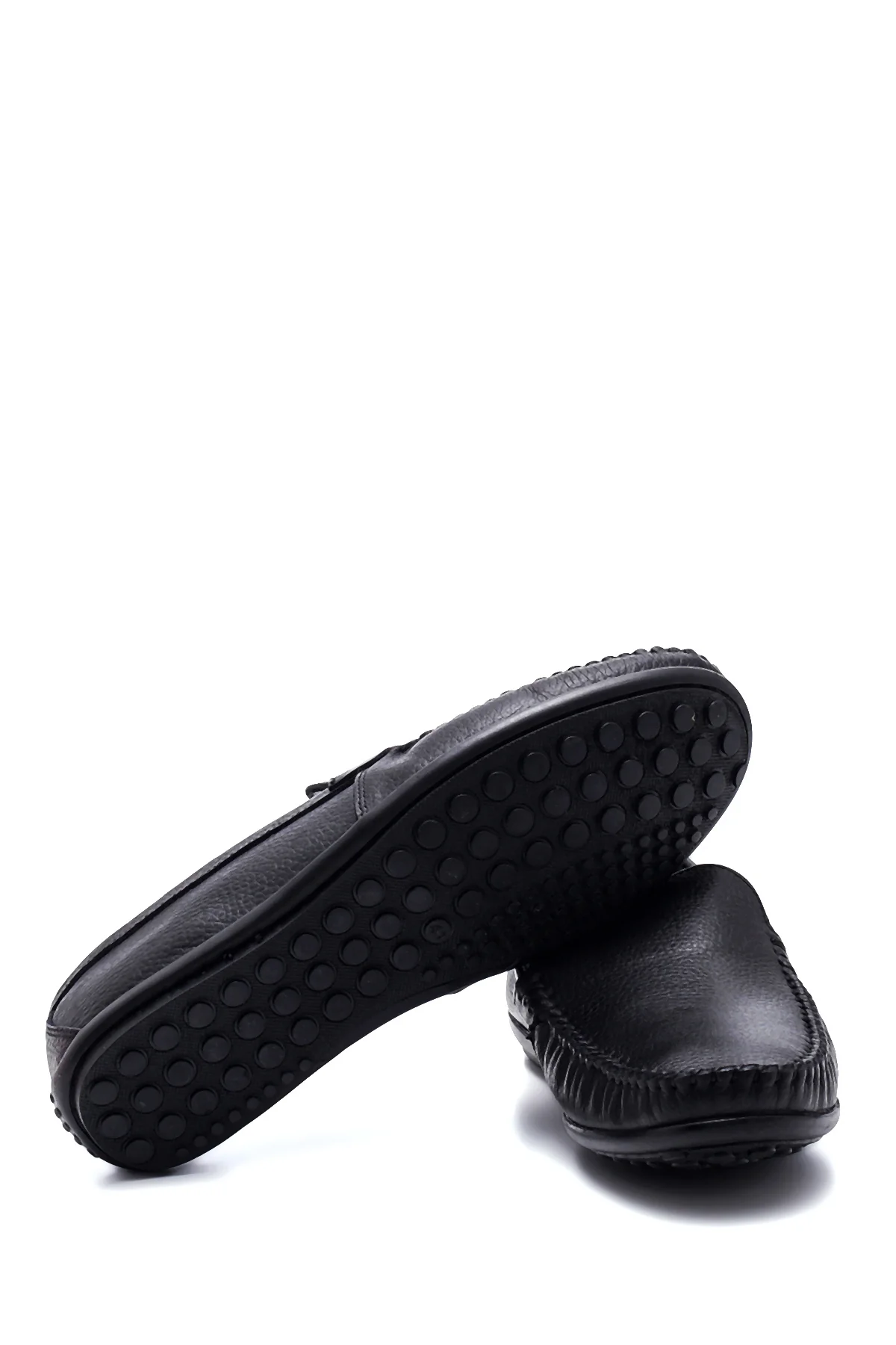 Erkek Siyah Deri Casual Loafer - Image 4