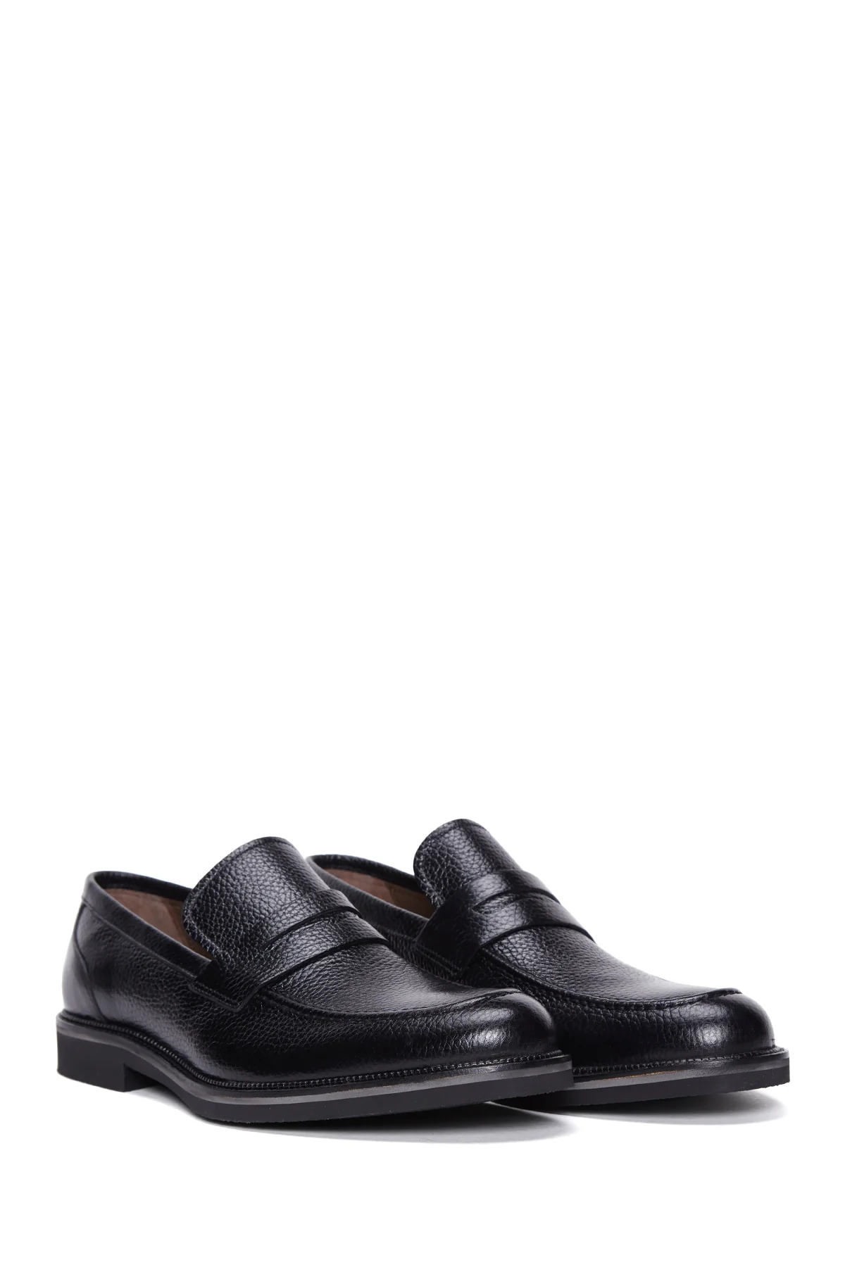 Erkek Siyah Deri Casual Loafer - Image 3