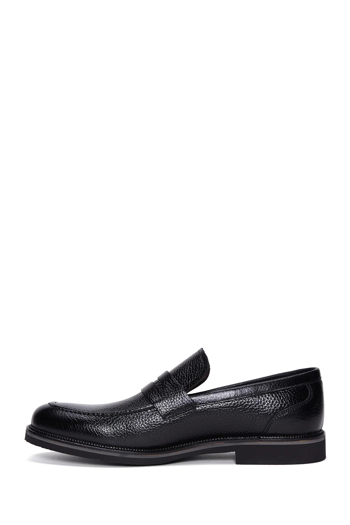 Erkek Siyah Deri Casual Loafer - Image 2