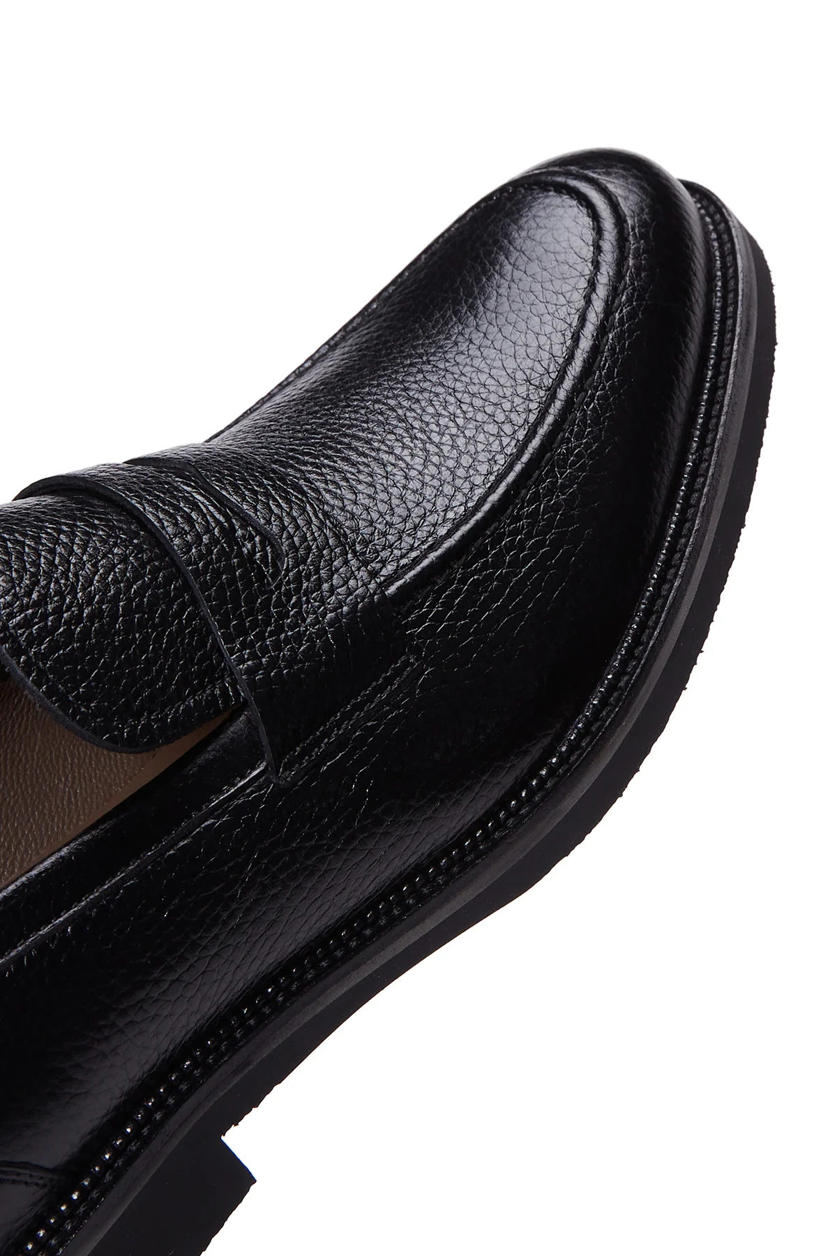 Erkek Siyah Deri Casual Loafer - Image 7