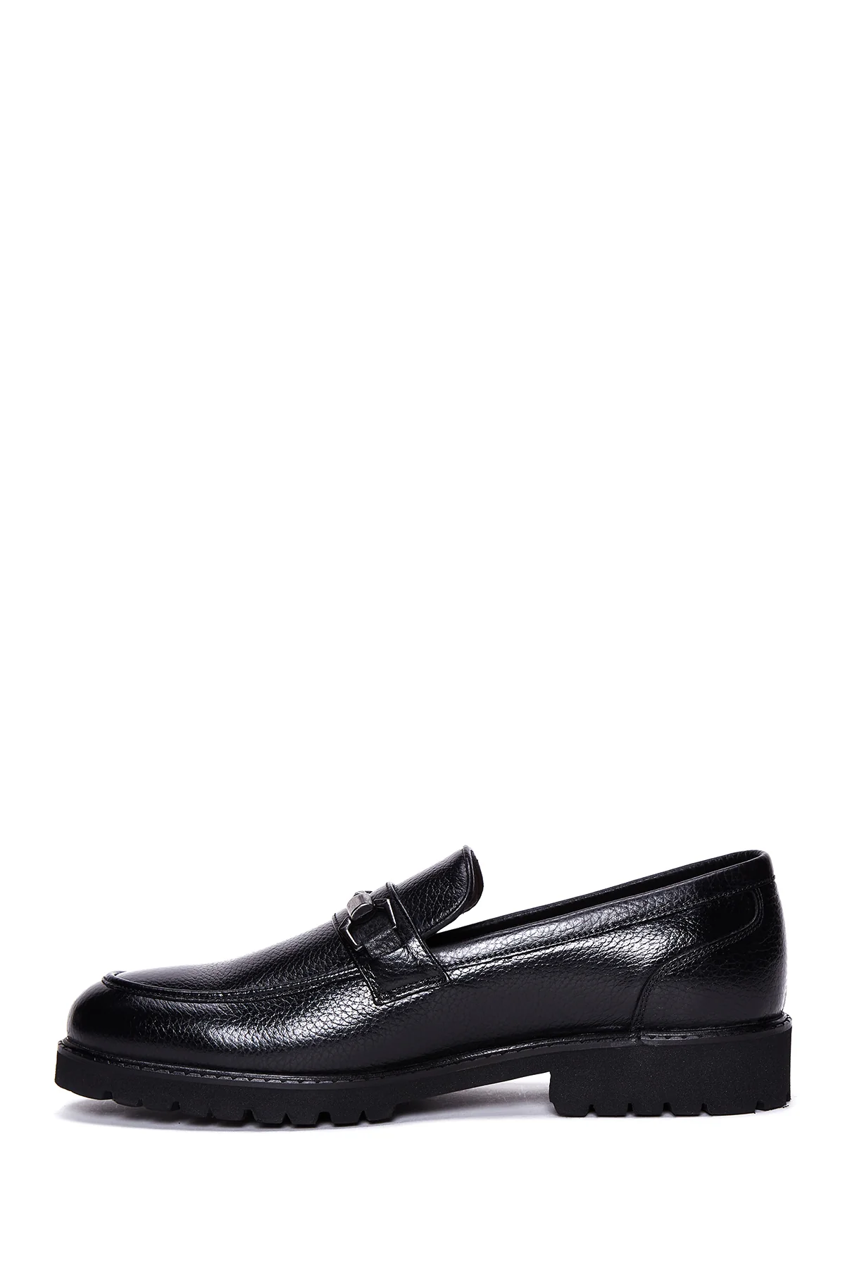 Erkek Siyah Deri Casual Loafer - Image 2