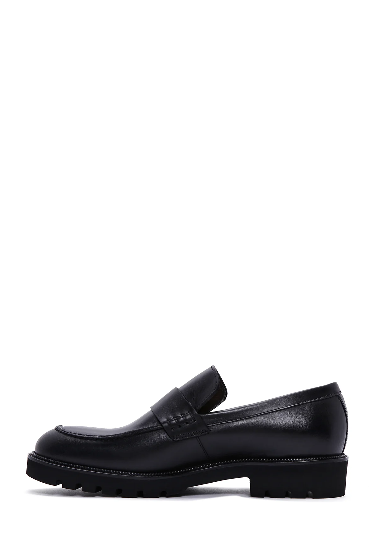 Erkek Siyah Deri Casual Loafer - Image 2