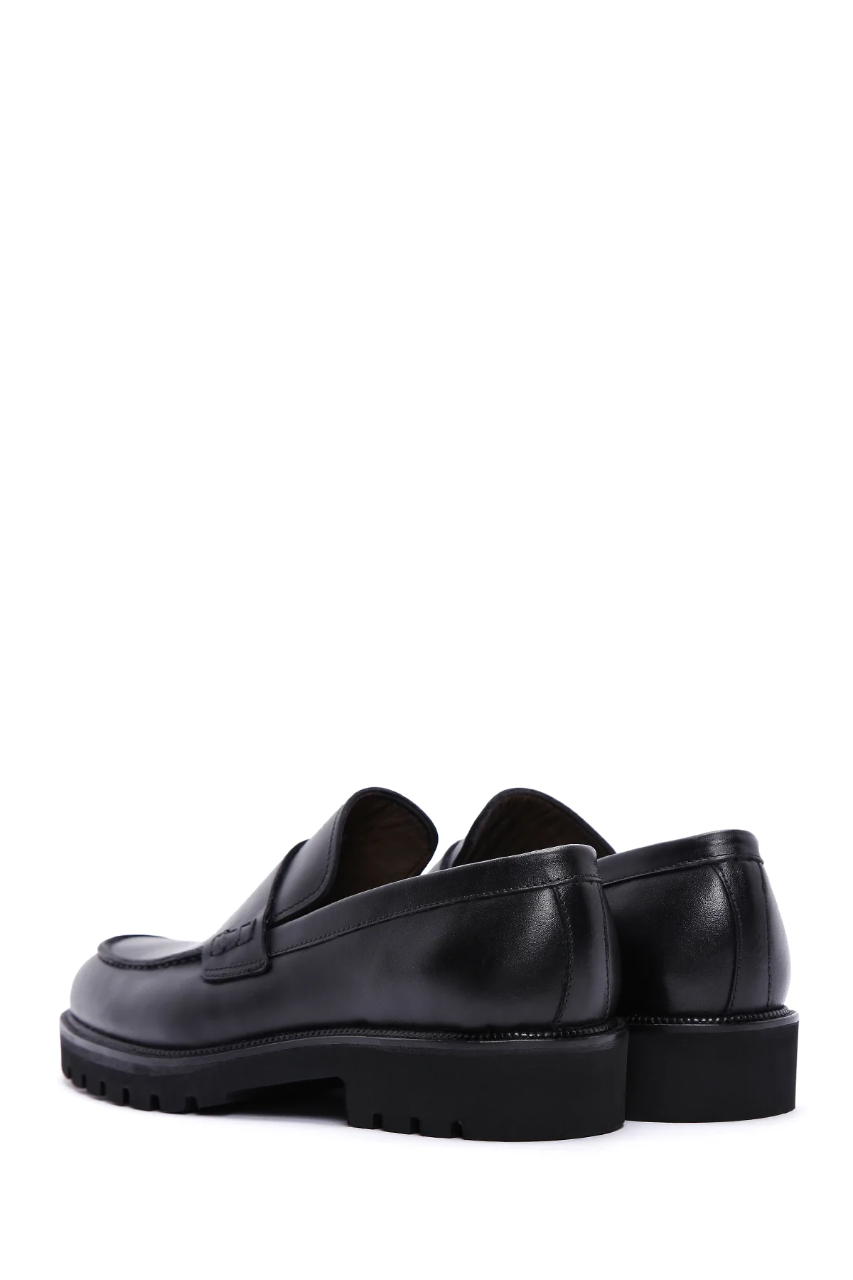 Erkek Siyah Deri Casual Loafer - Image 5