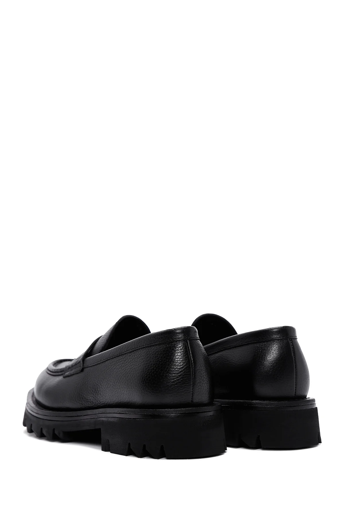 Erkek Siyah Deri Casual Loafer - Image 5