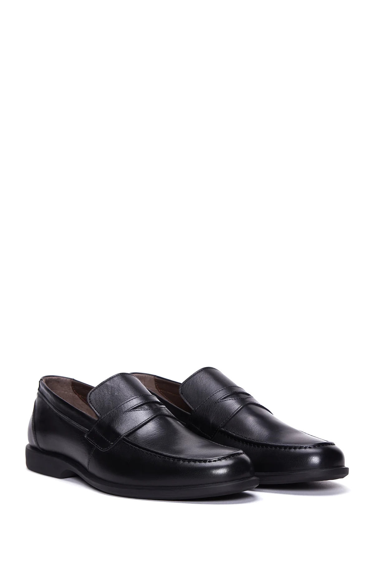 Erkek Siyah Deri Casual Loafer - Image 3