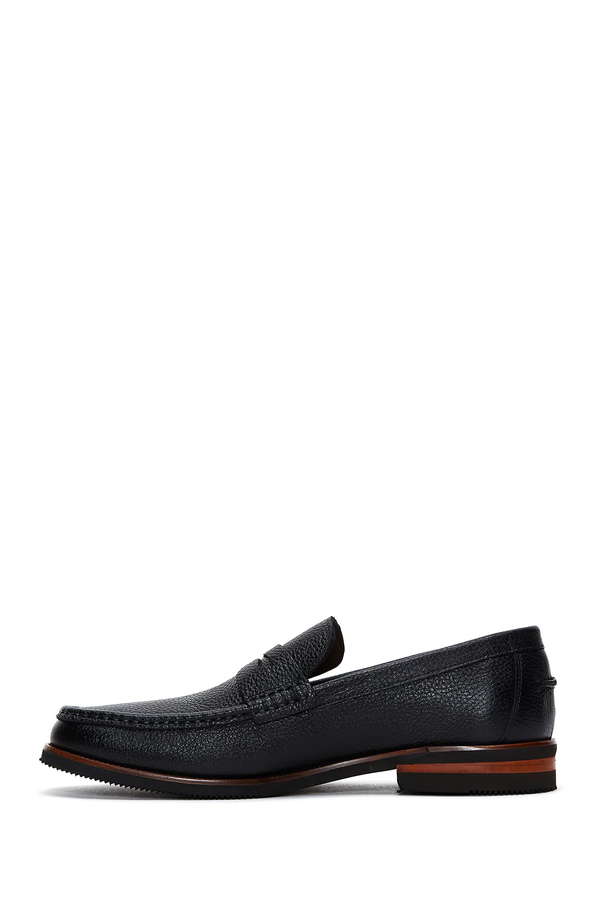 Erkek Siyah Deri Casual Loafer - Image 2