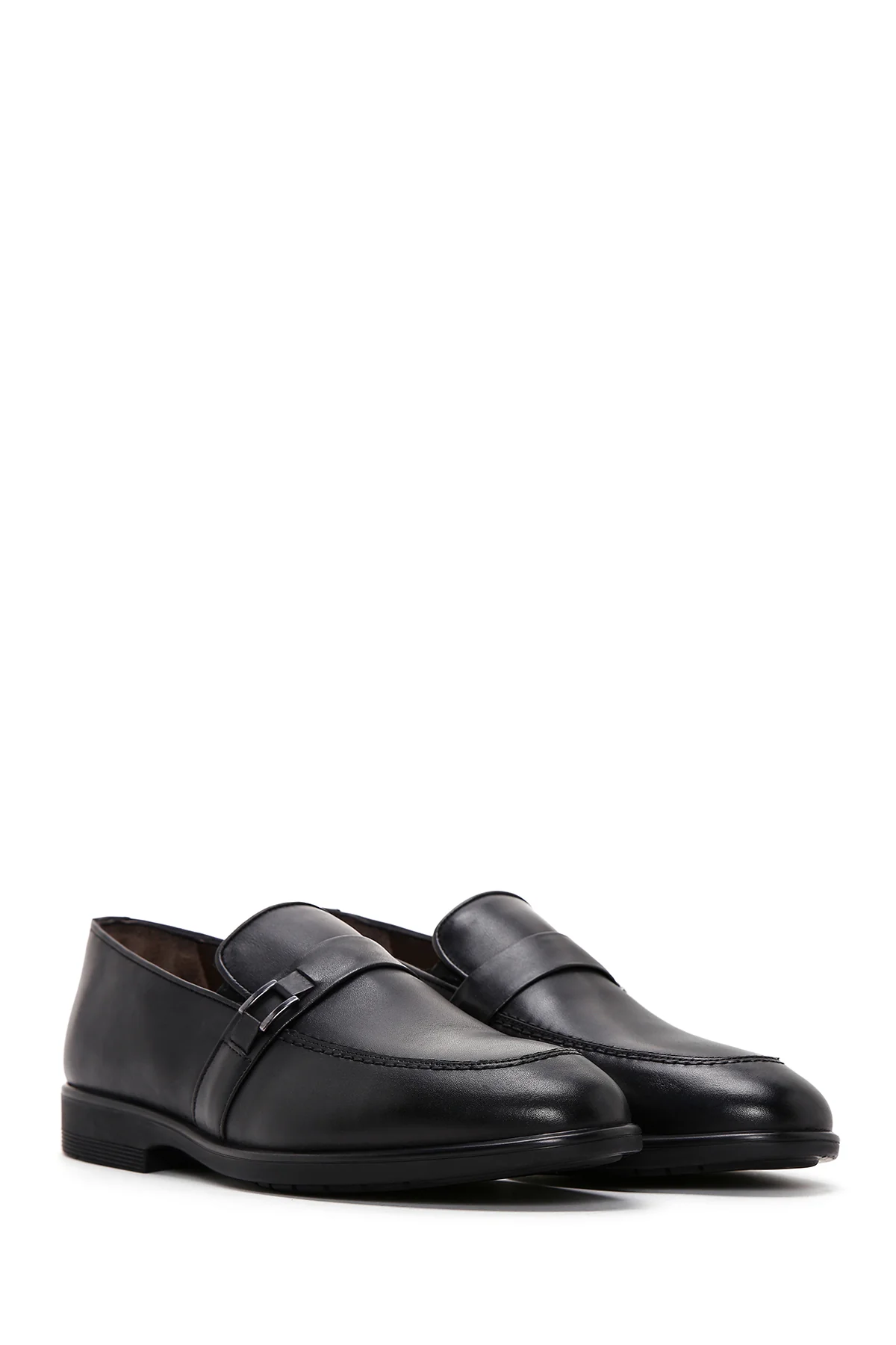 Erkek Siyah Deri Casual Loafer - Image 3
