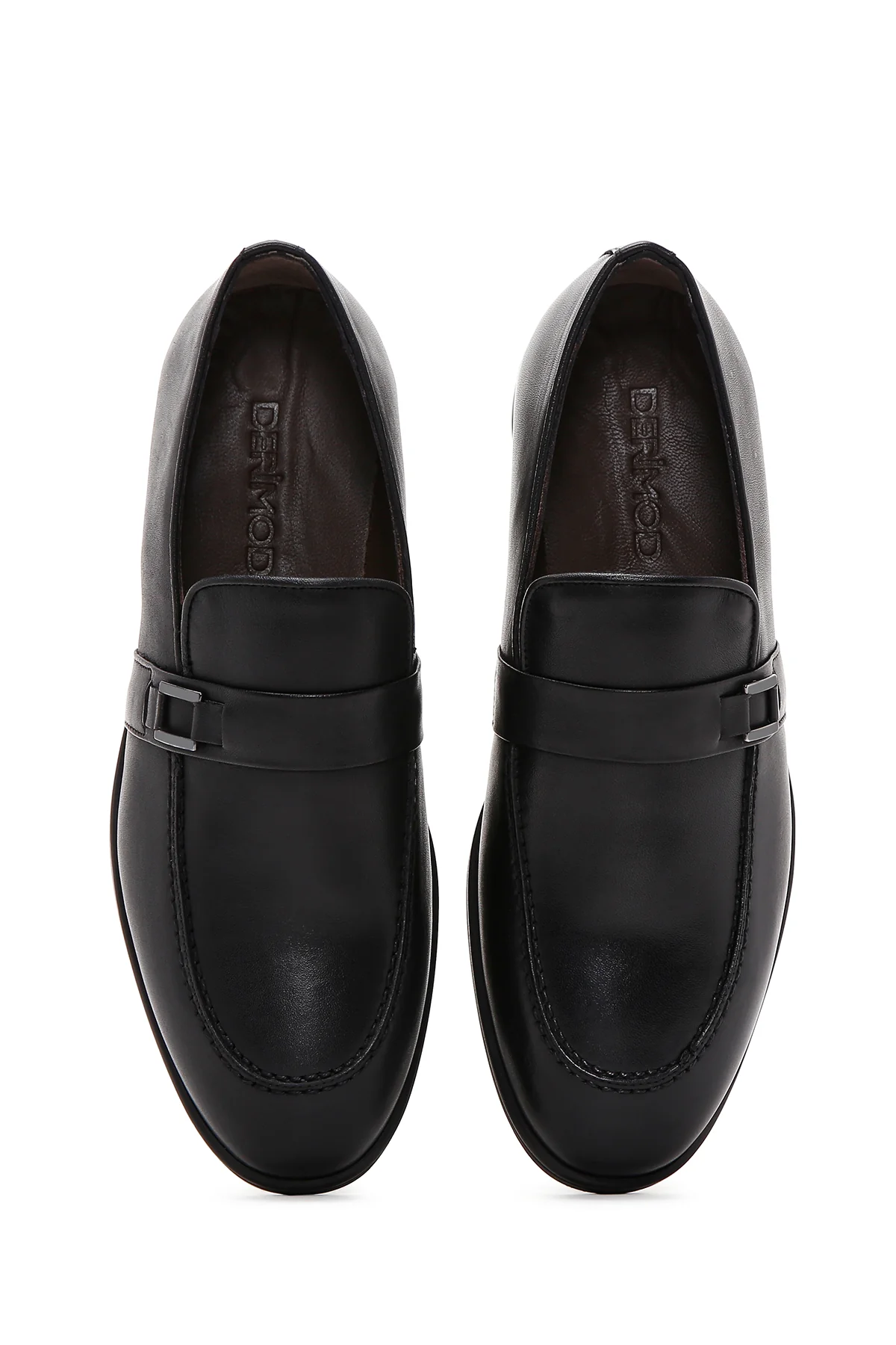 Erkek Siyah Deri Casual Loafer - Image 6