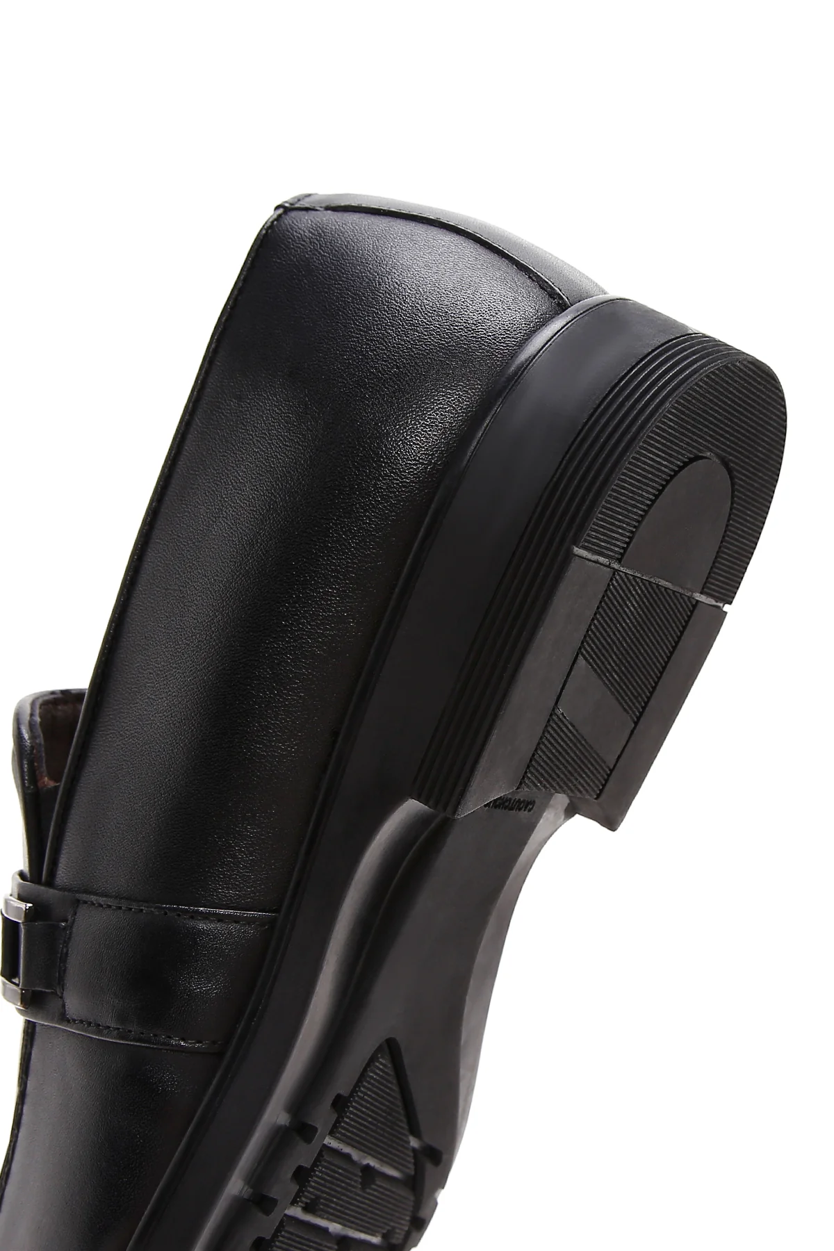 Erkek Siyah Deri Casual Loafer - Image 8