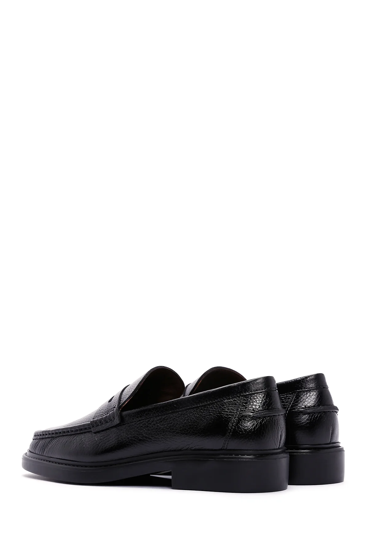 Erkek Siyah Deri Casual Loafer - Image 5