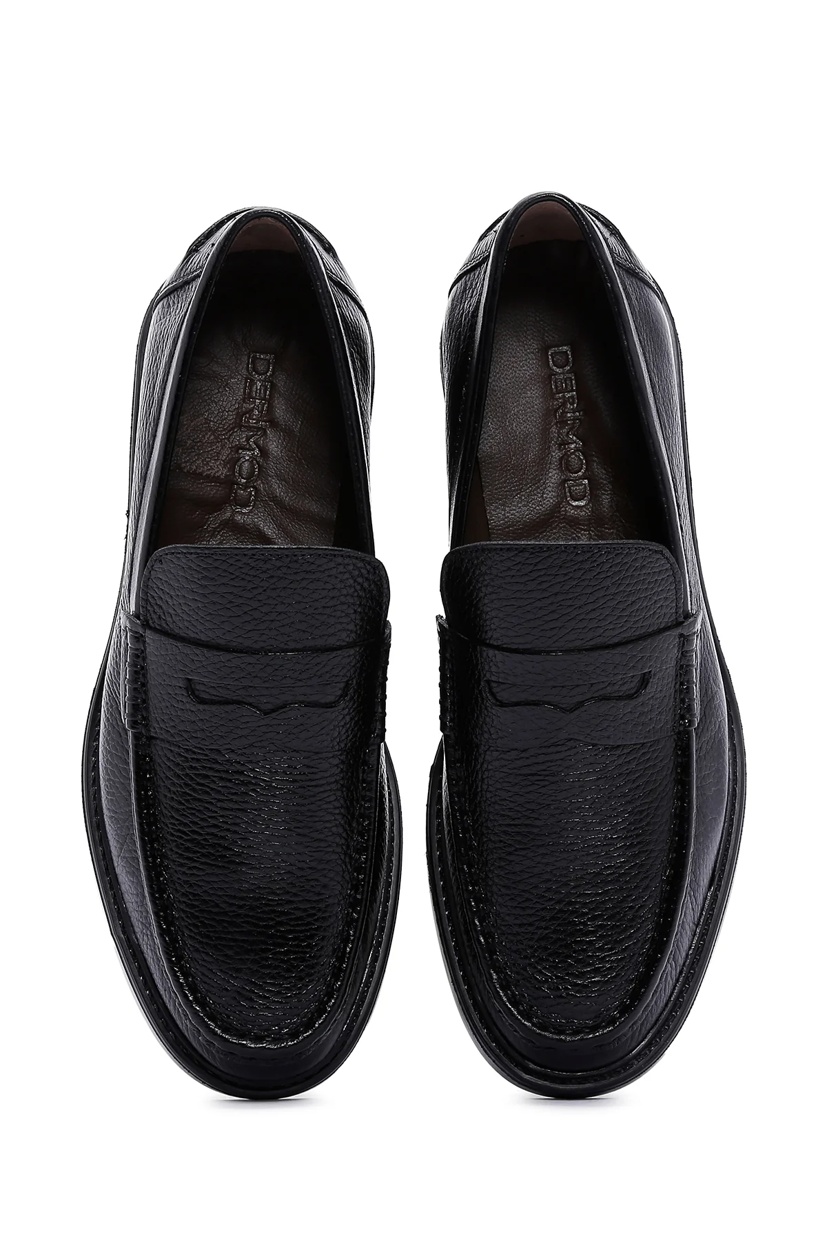 Erkek Siyah Deri Casual Loafer - Image 6