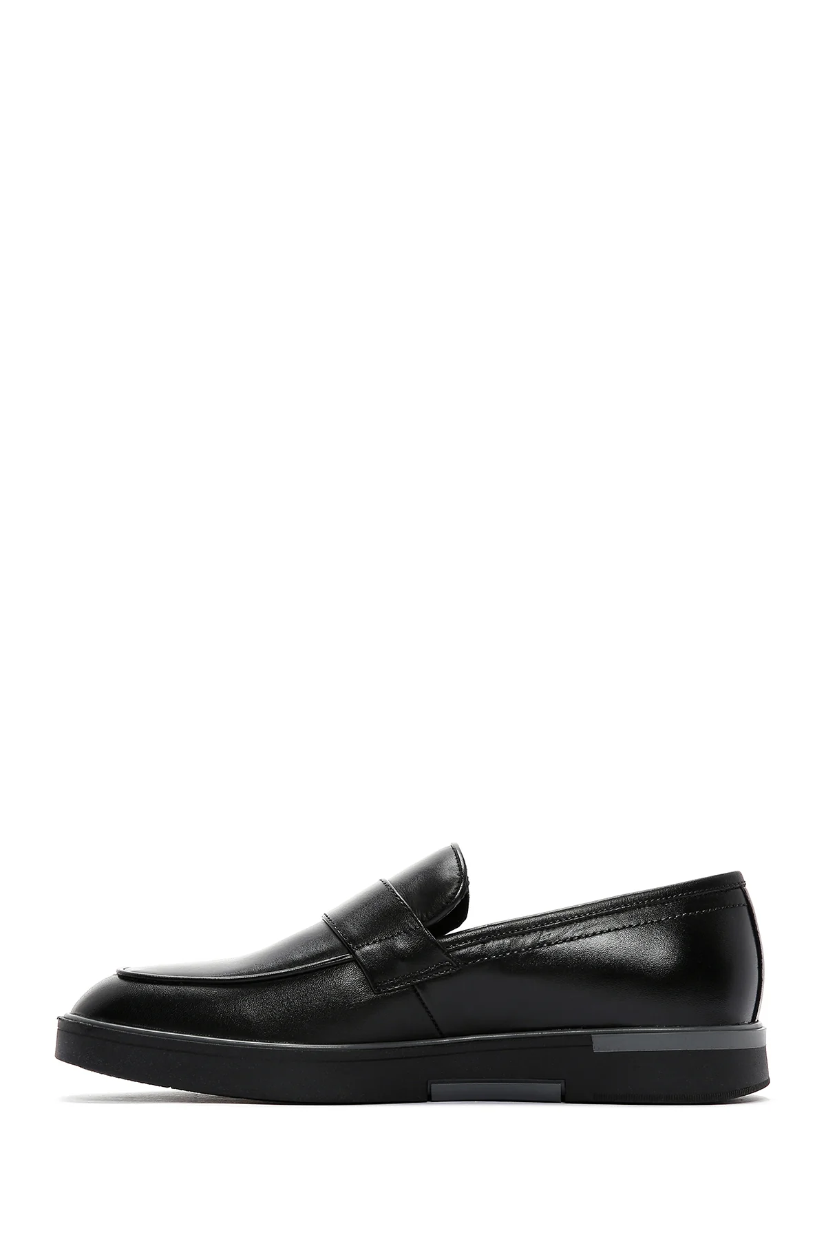 Erkek Siyah Deri Casual Loafer - Image 2