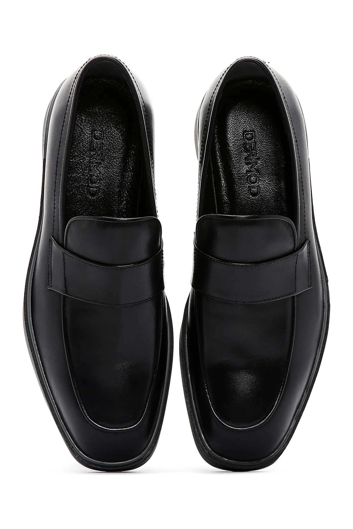 Erkek Siyah Deri Casual Loafer - Image 6