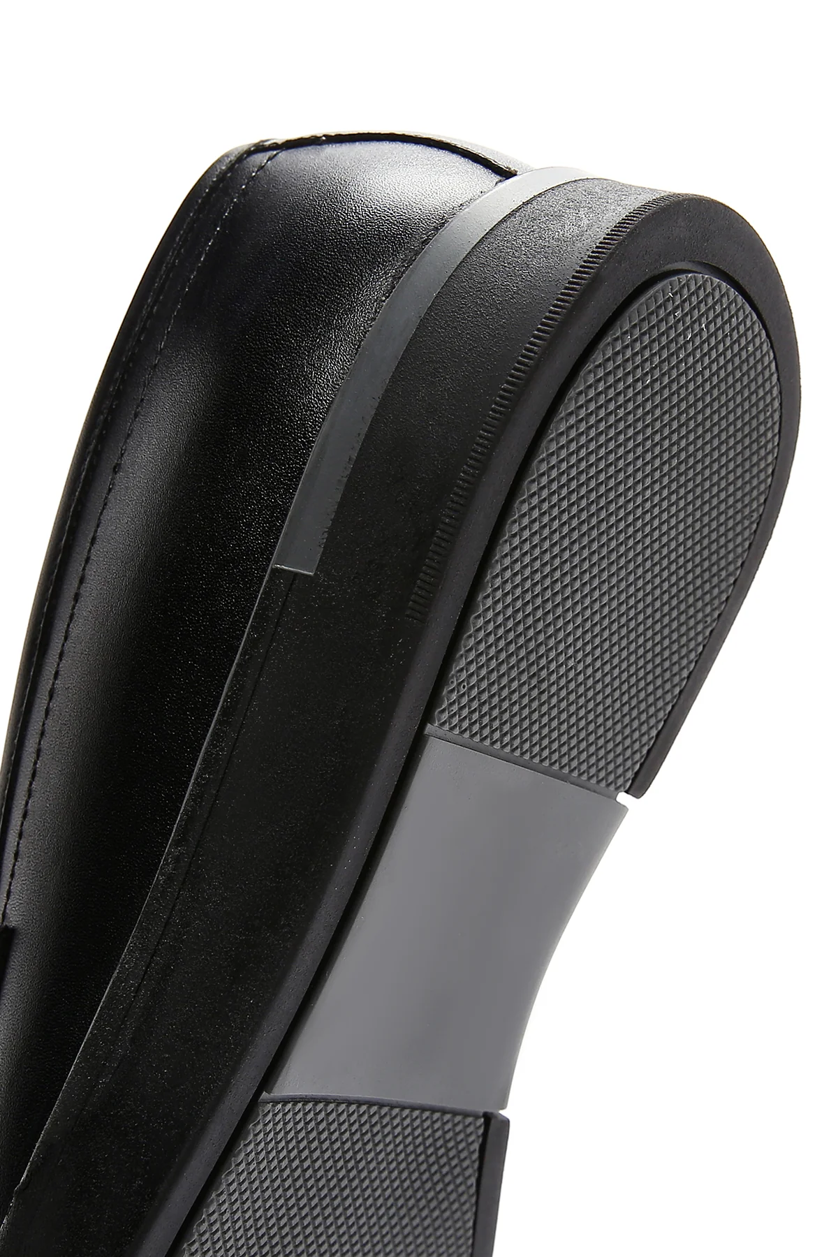 Erkek Siyah Deri Casual Loafer - Image 9