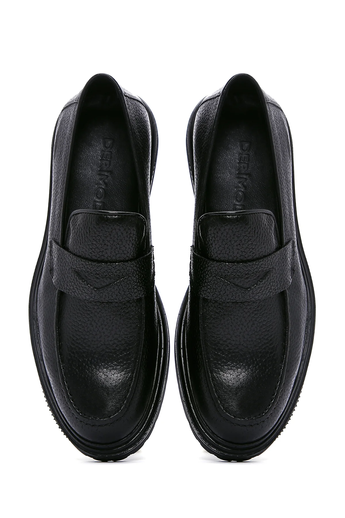 Erkek Siyah Deri Casual Loafer - Image 6