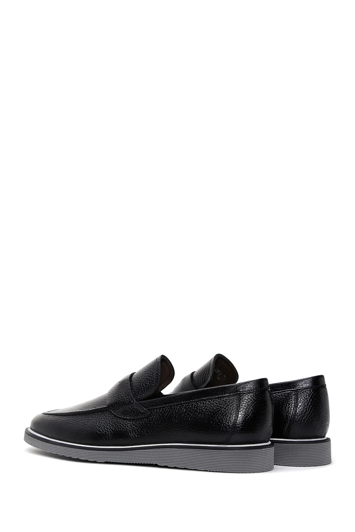 Erkek Siyah Deri Casual Loafer - Image 5