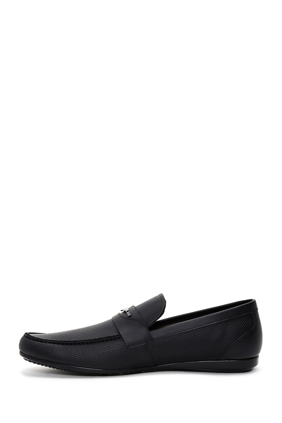 Erkek Siyah Deri Casual Loafer - Image 2