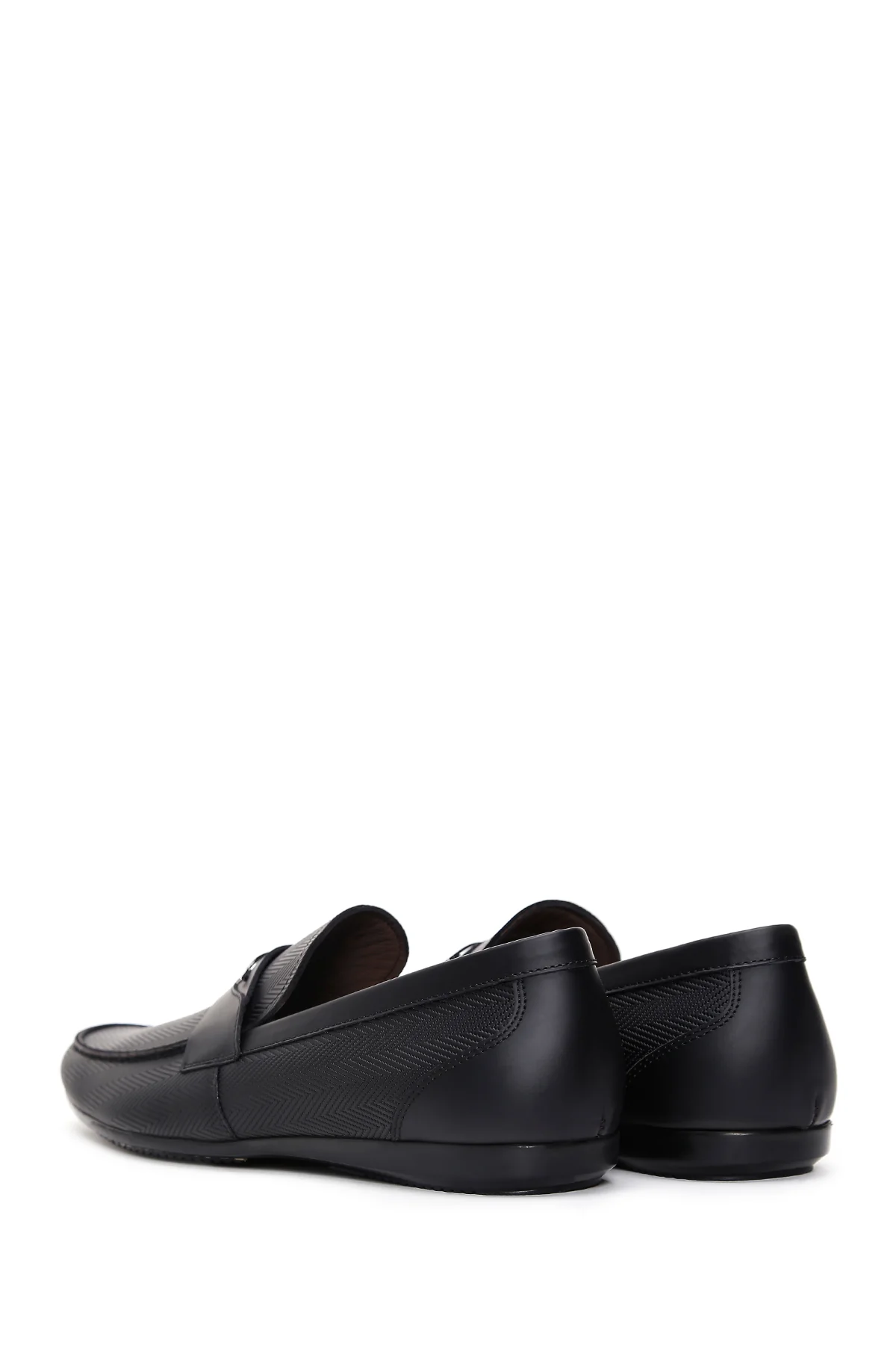 Erkek Siyah Deri Casual Loafer - Image 5