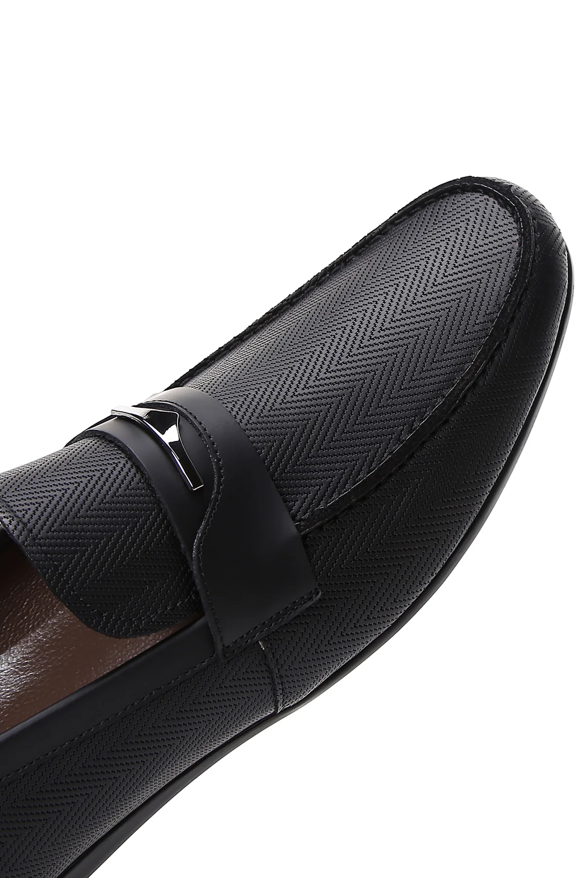 Erkek Siyah Deri Casual Loafer - Image 8