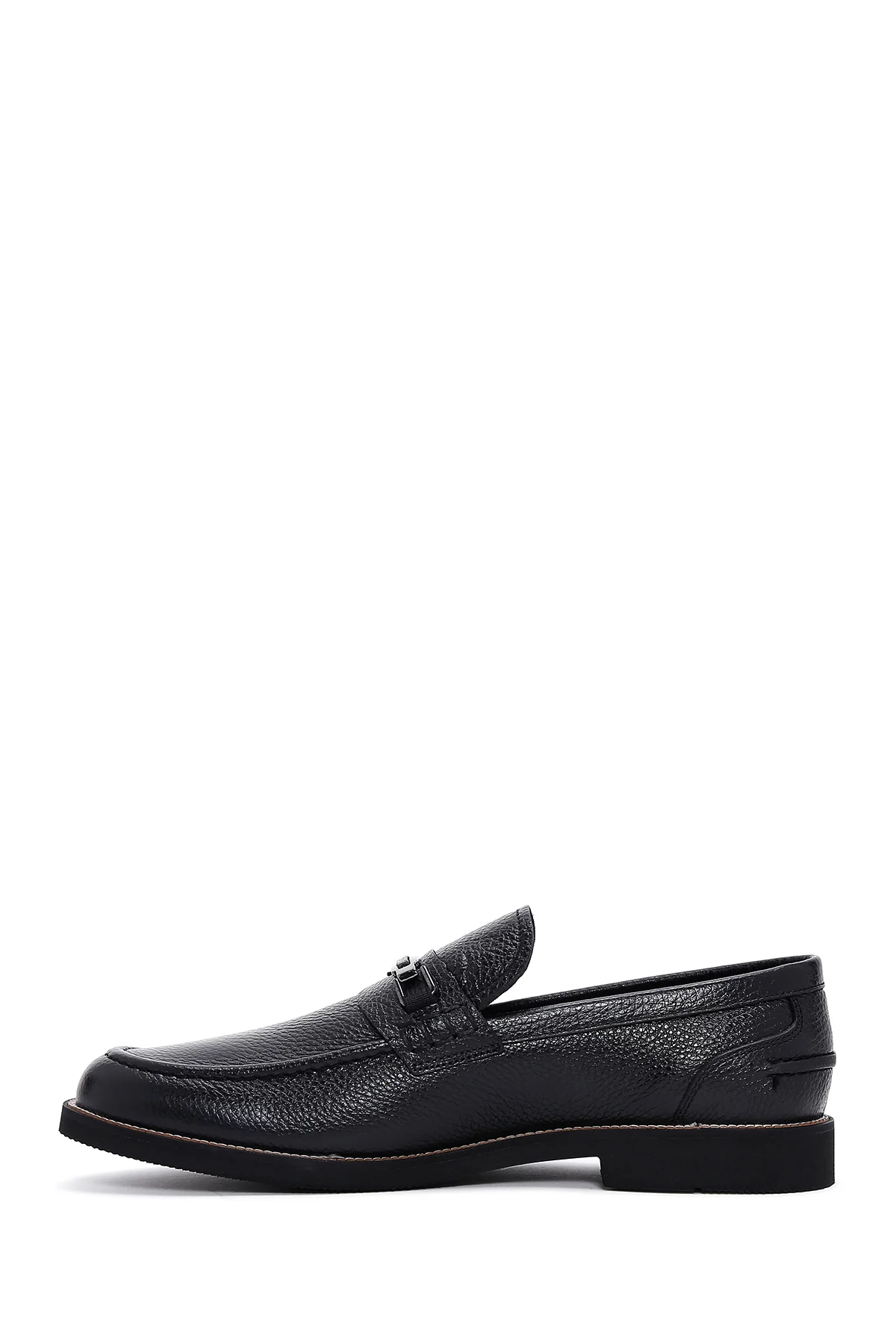 Erkek Siyah Deri Casual Loafer - Image 2