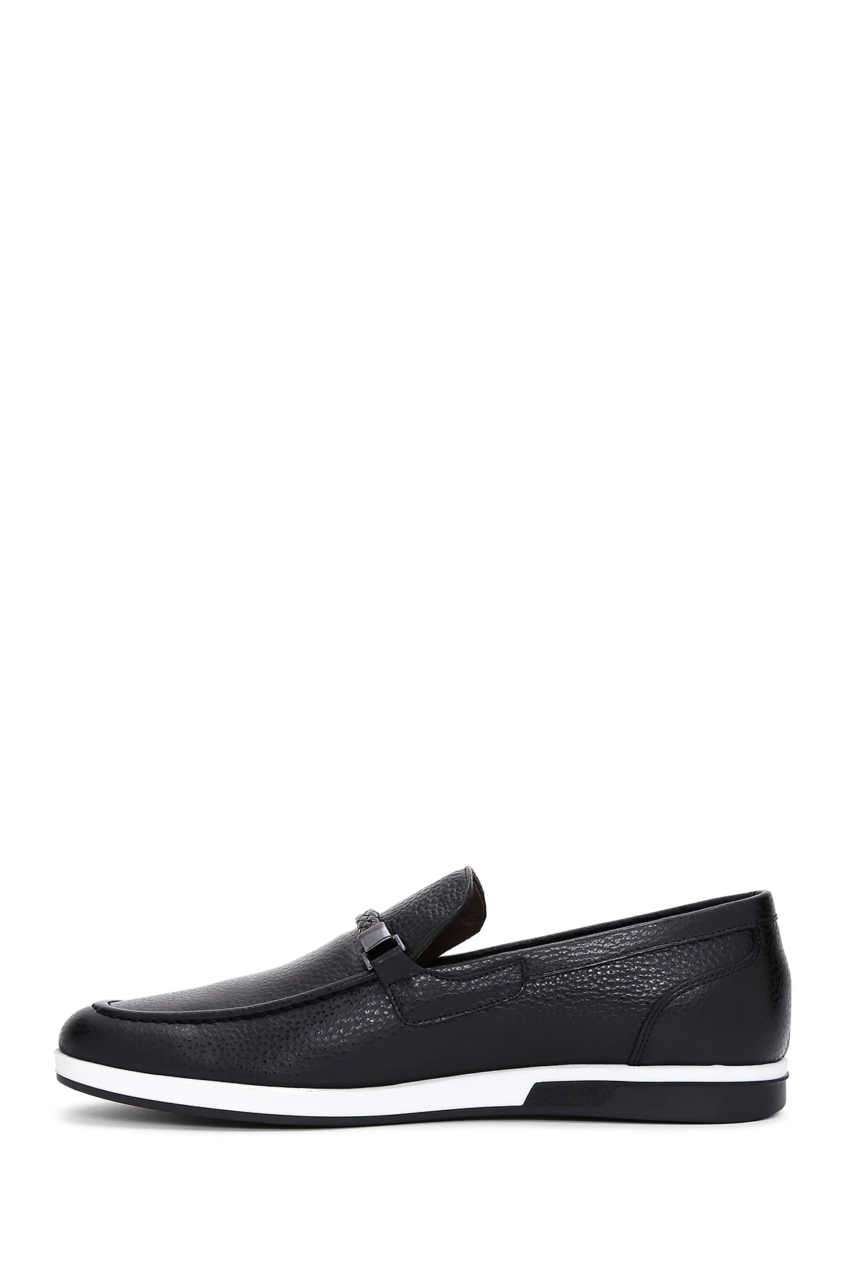 Erkek Siyah Deri Casual Loafer - Image 2