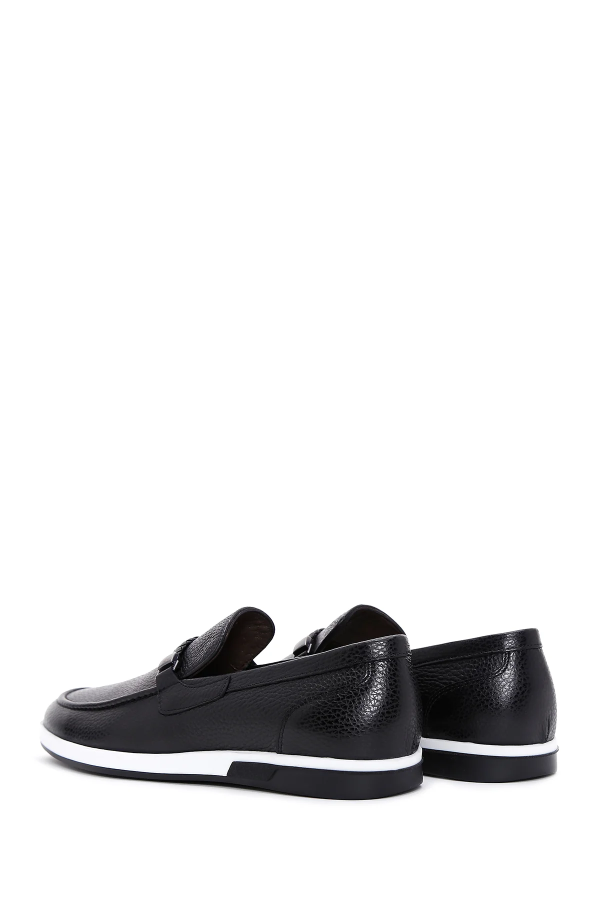 Erkek Siyah Deri Casual Loafer - Image 5