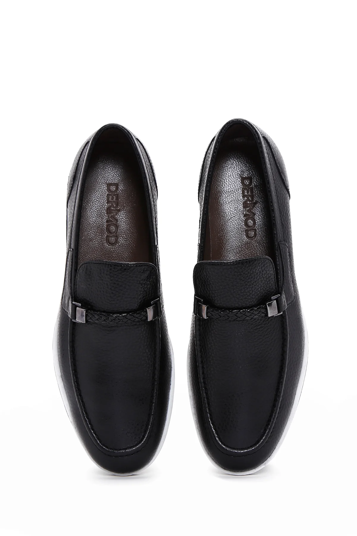 Erkek Siyah Deri Casual Loafer - Image 6