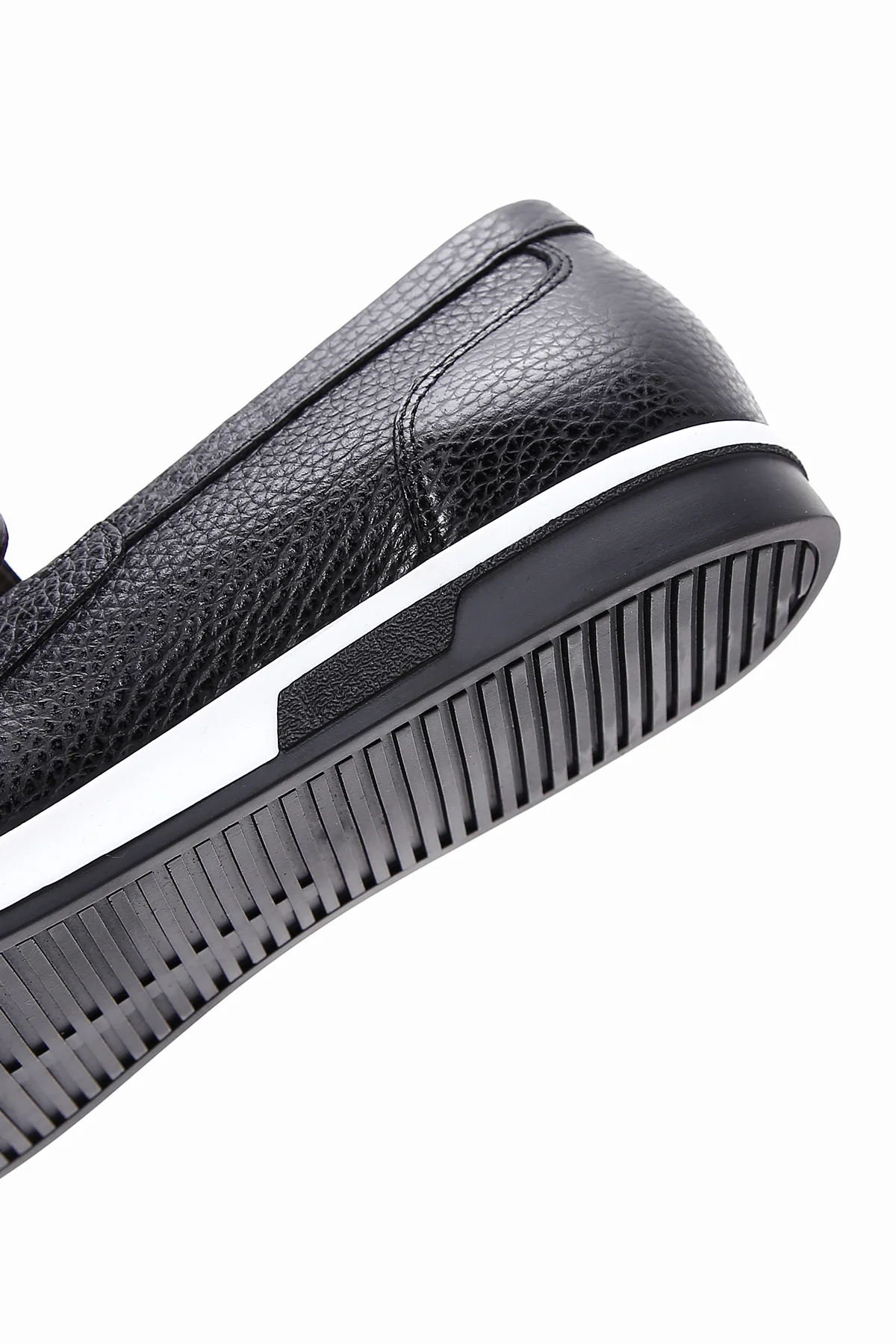 Erkek Siyah Deri Casual Loafer - Image 7