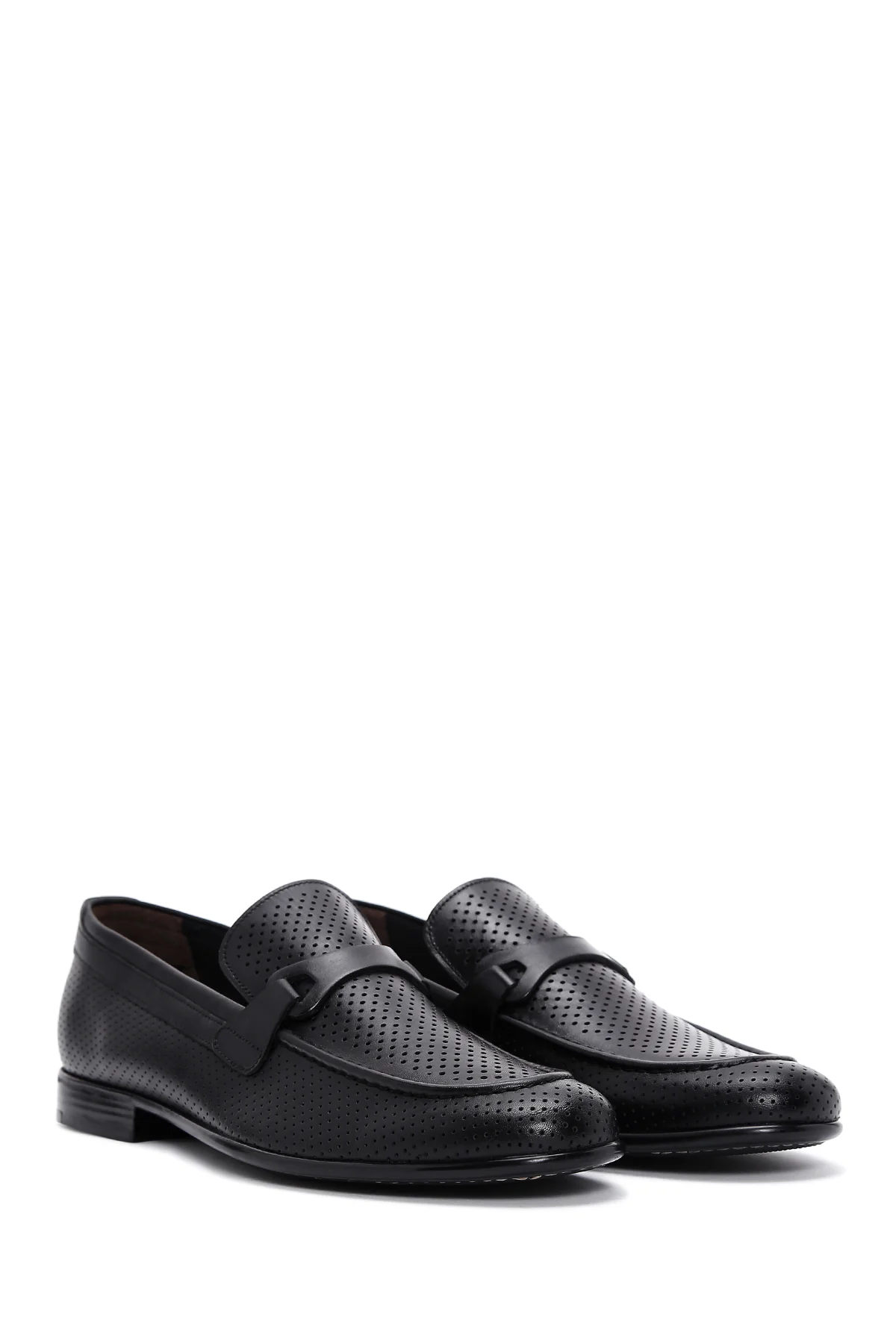 Erkek Siyah Deri Casual Loafer - Image 3