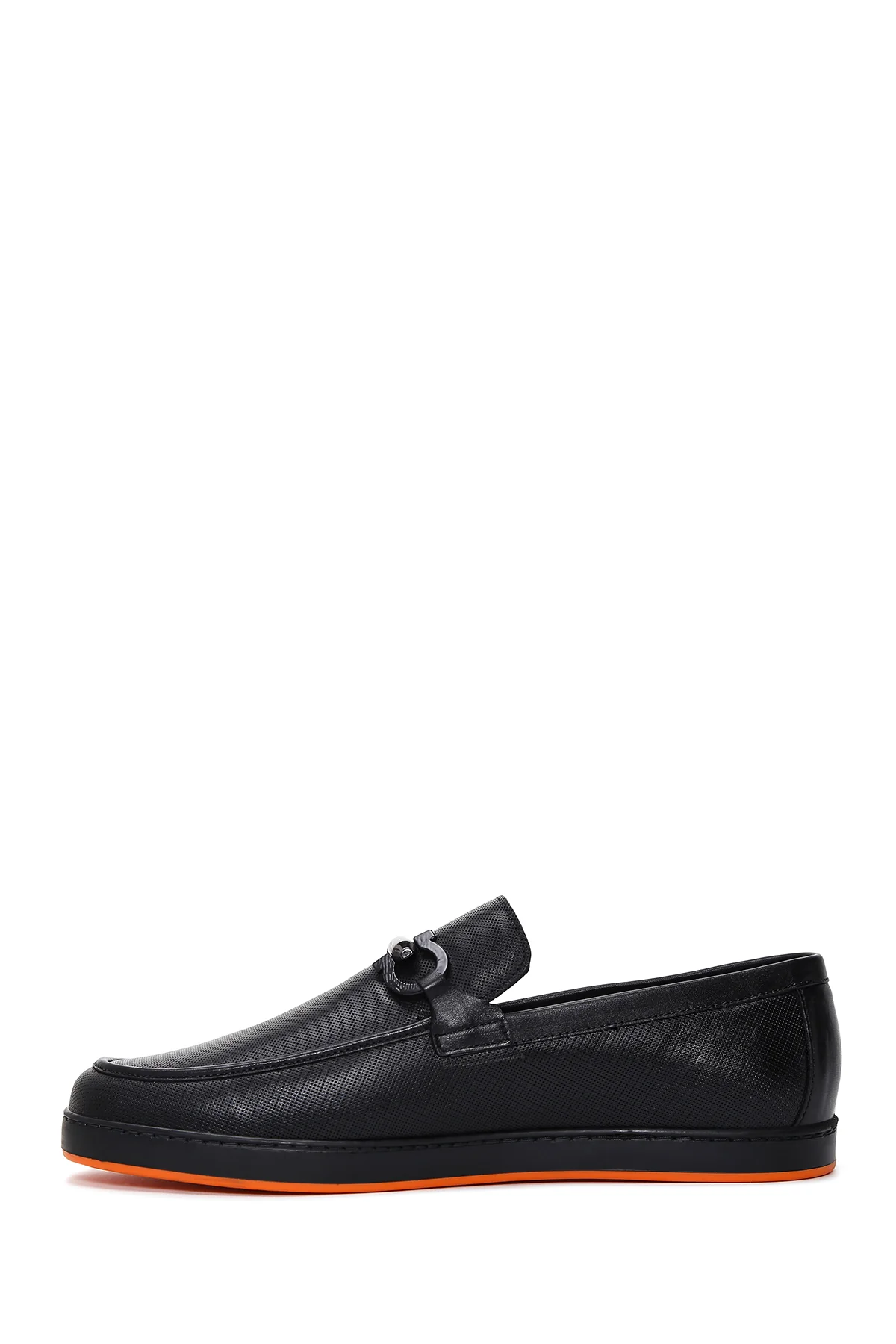 Erkek Siyah Deri Casual Loafer - Image 2