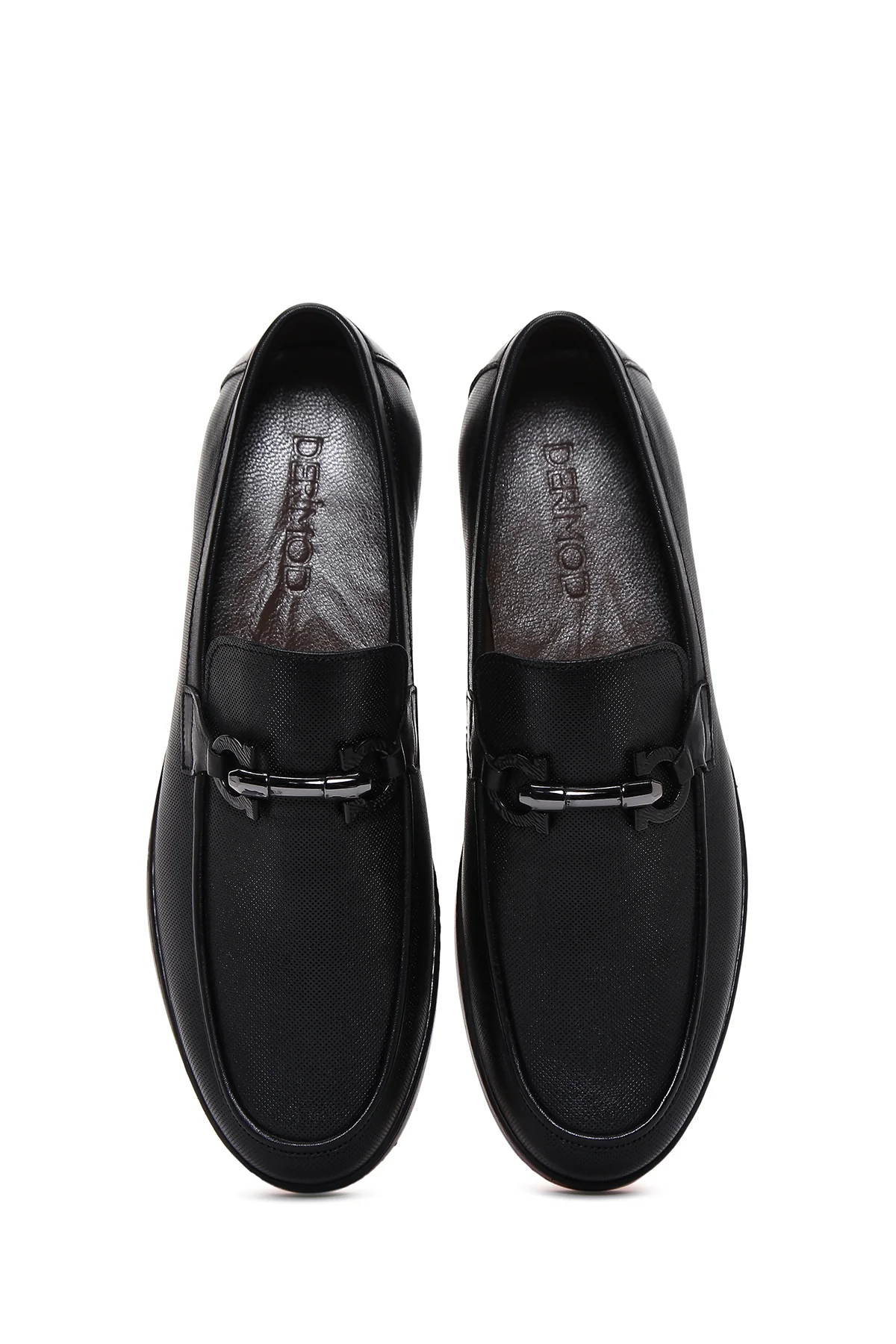 Erkek Siyah Deri Casual Loafer - Image 6