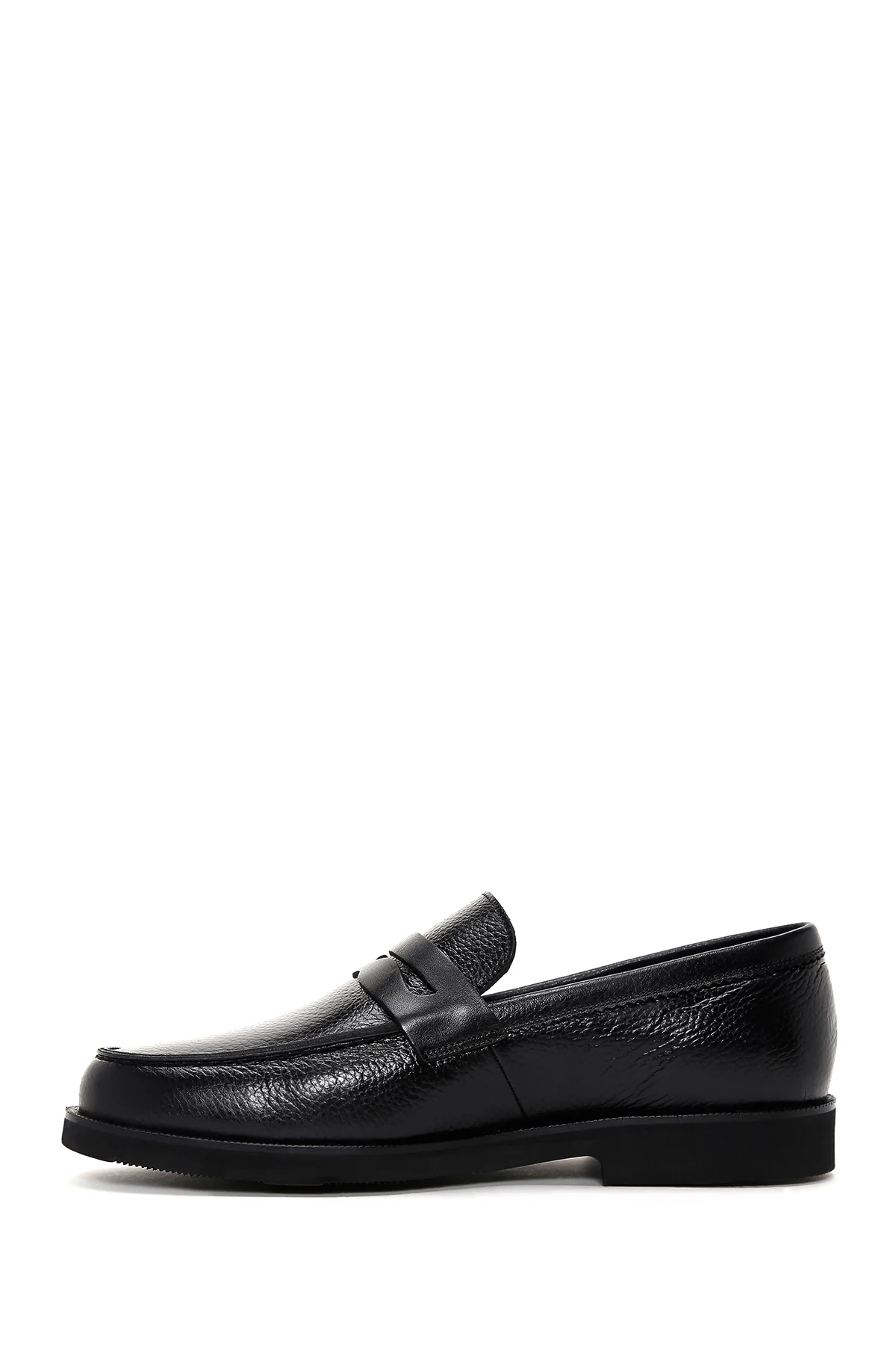 Erkek Siyah Deri Casual Loafer - Image 2