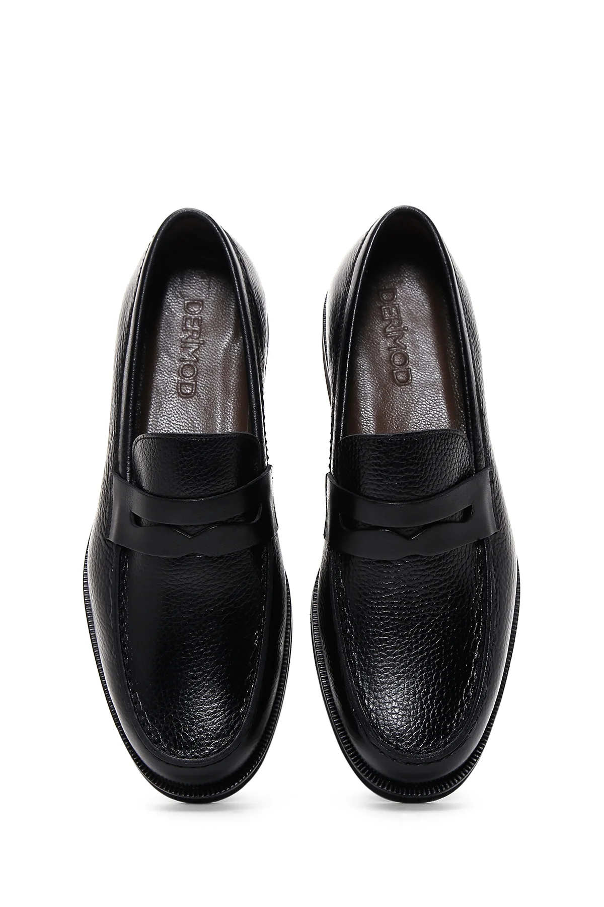 Erkek Siyah Deri Casual Loafer - Image 6