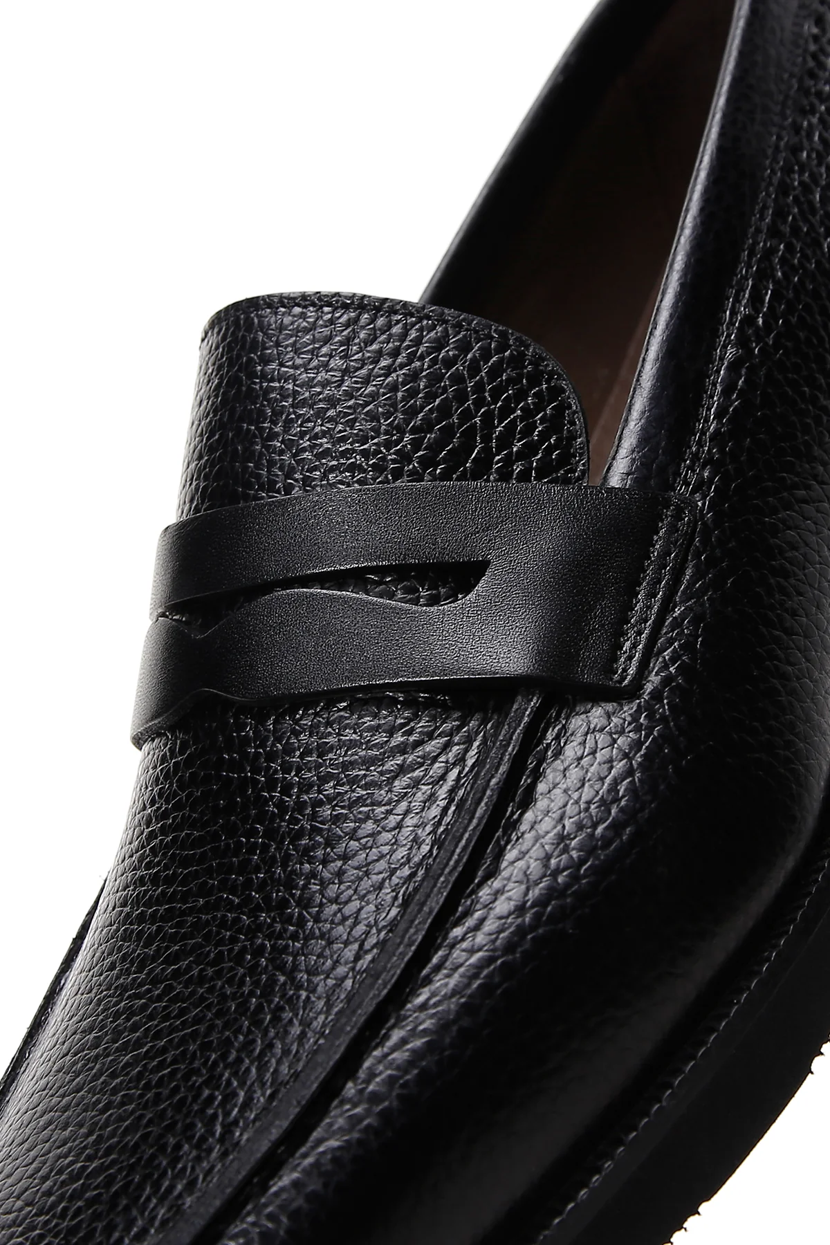 Erkek Siyah Deri Casual Loafer - Image 9