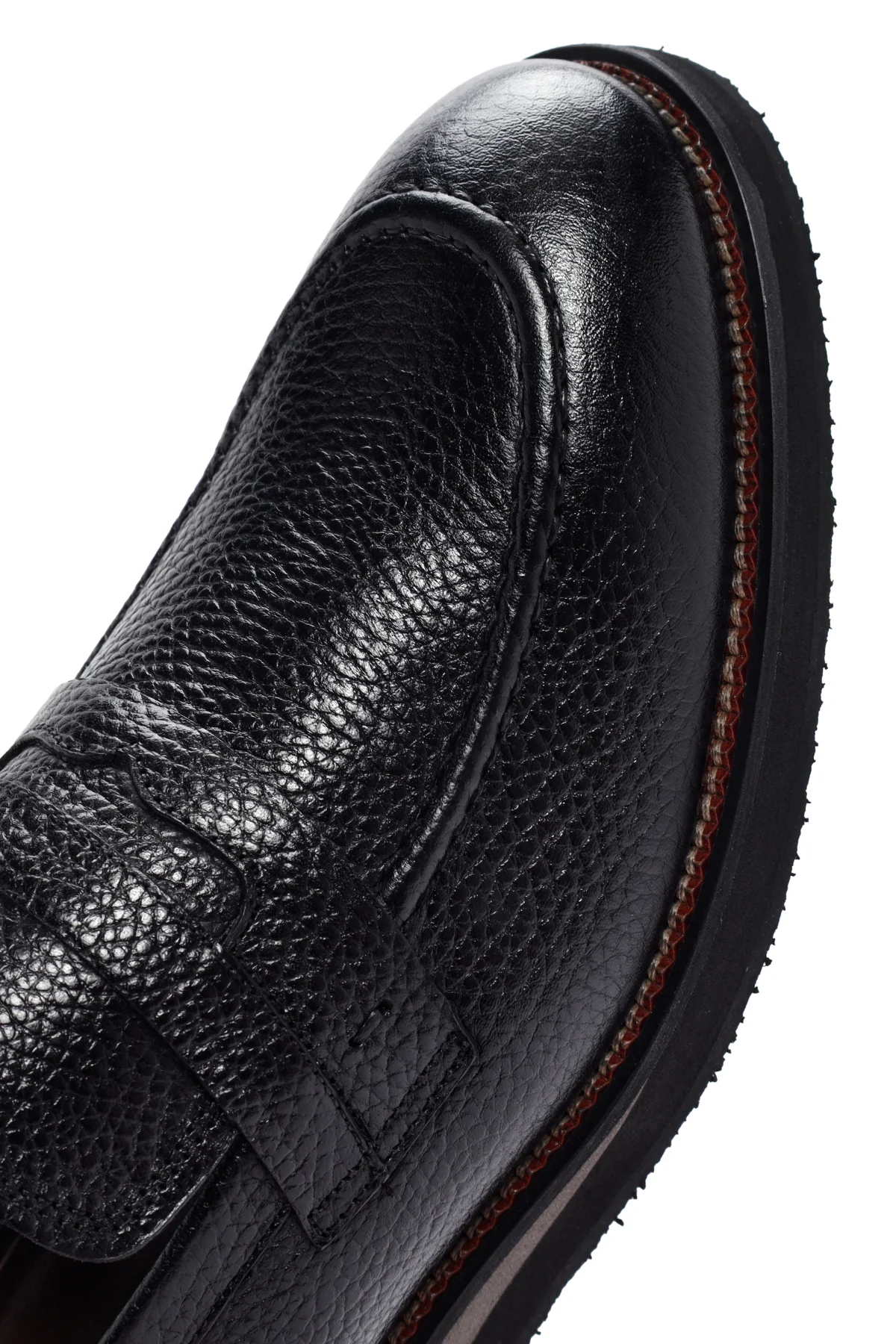 Erkek Siyah Deri Casual Loafer - Image 10