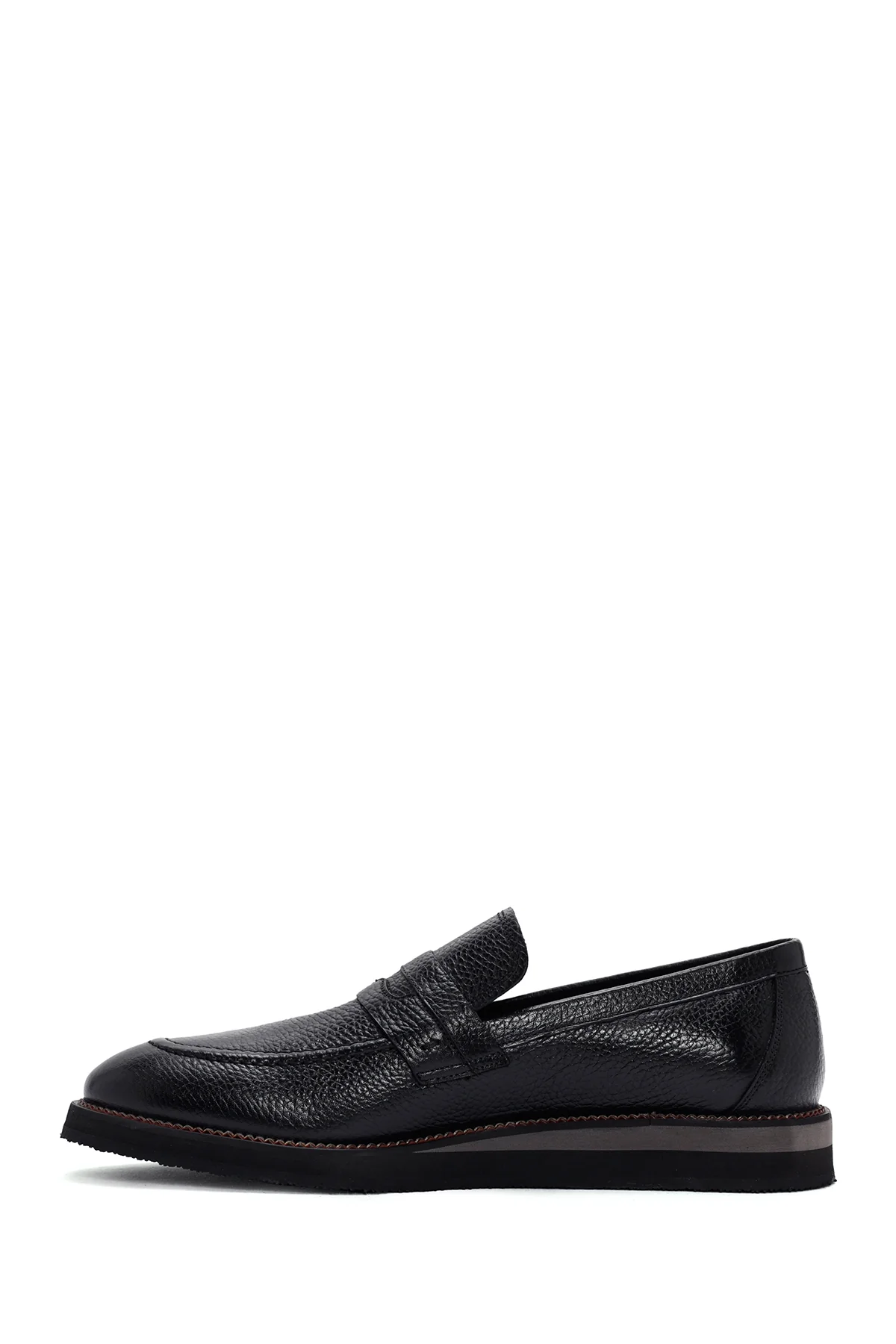 Erkek Siyah Deri Casual Loafer - Image 2