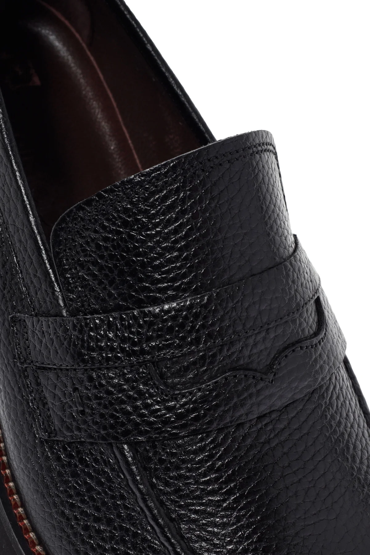 Erkek Siyah Deri Casual Loafer - Image 9