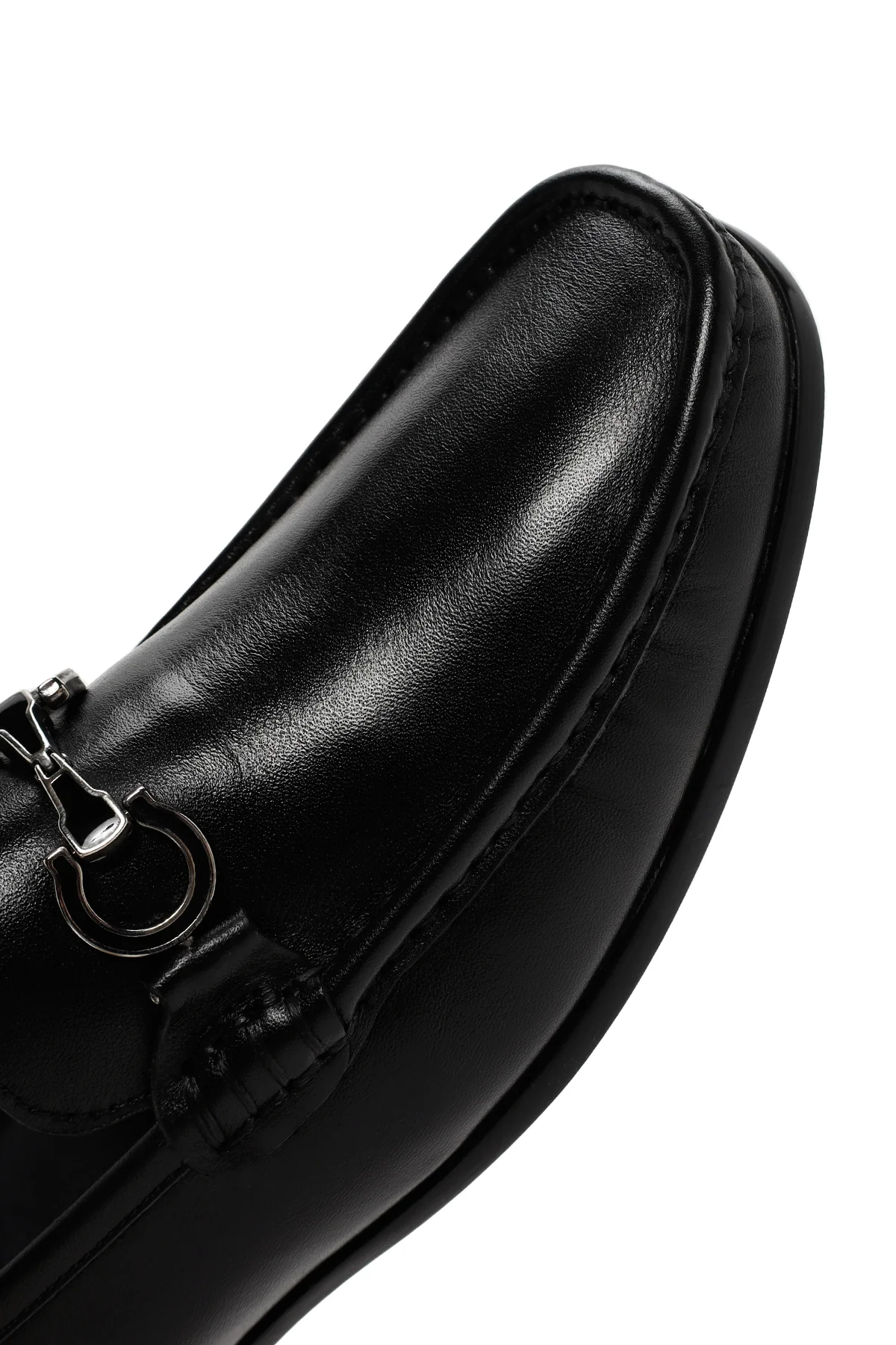 Erkek Siyah Deri Casual Loafer - Image 9