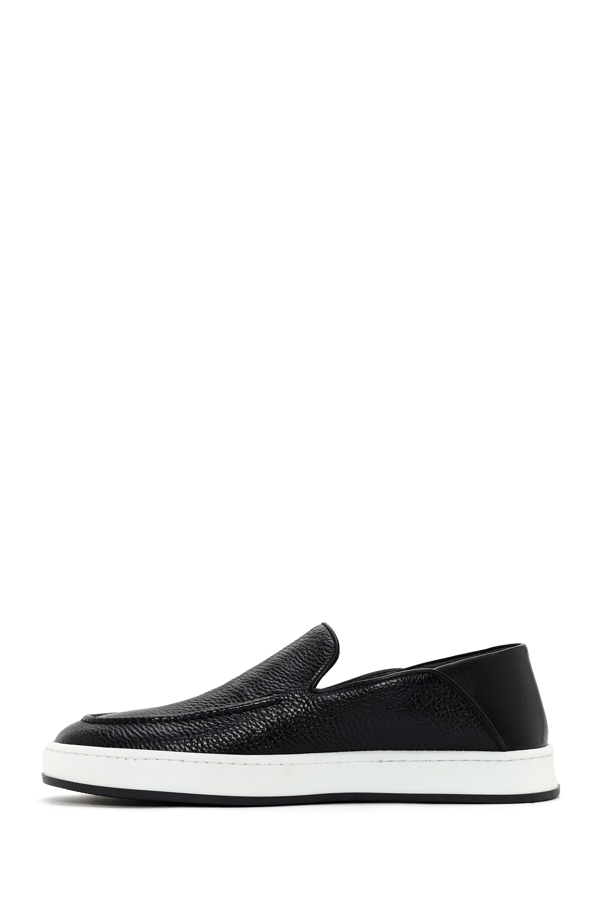 Erkek Siyah Deri Casual Loafer - Image 2
